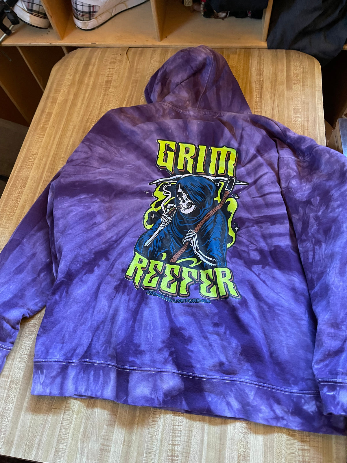 A holes live forever grim reefer hoodie xxl
