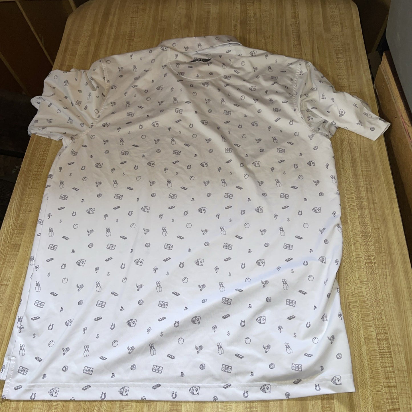 Straight Down Polo Large AOP
