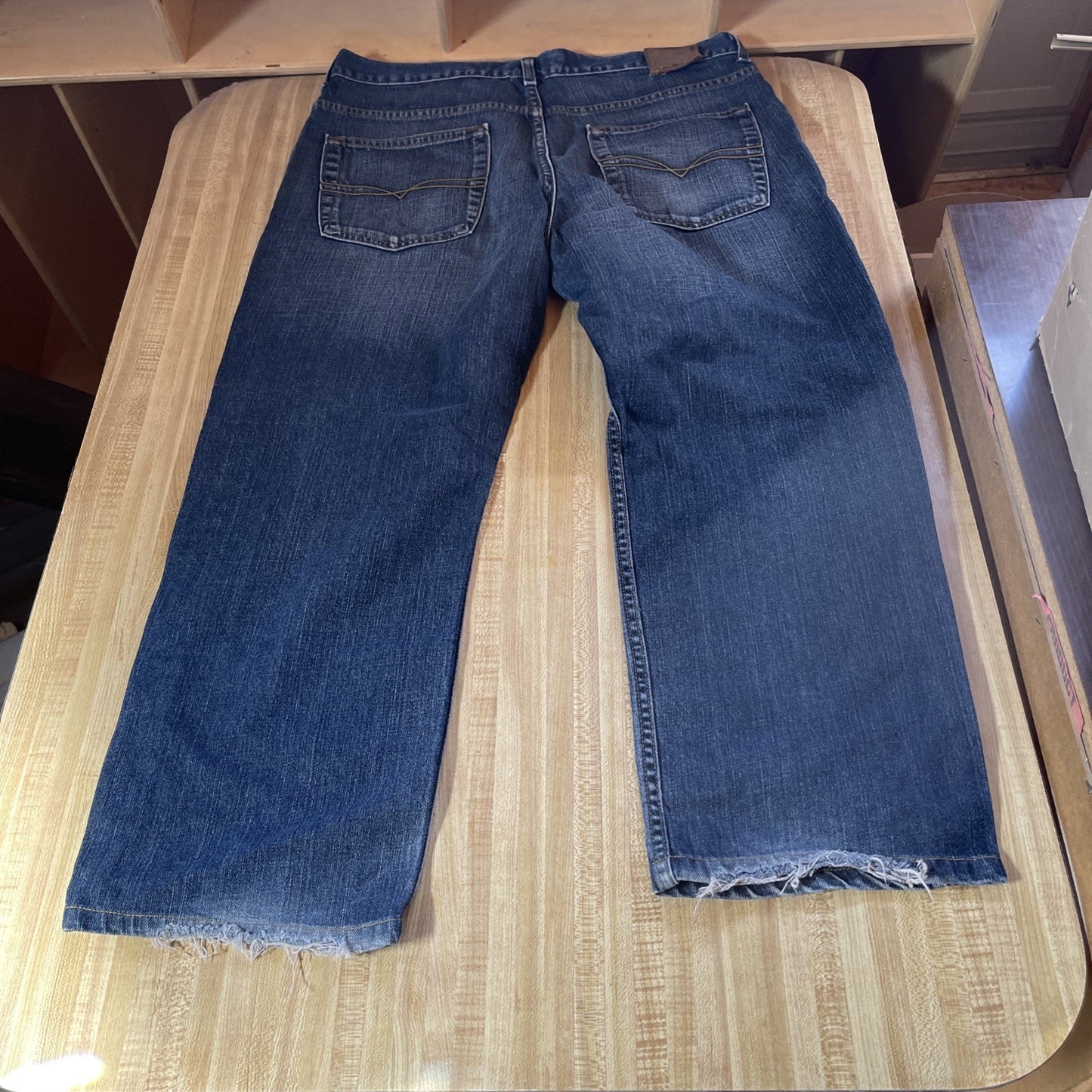 Anchor Blue Straight Jeans 36/26 Baggy Wide Leg