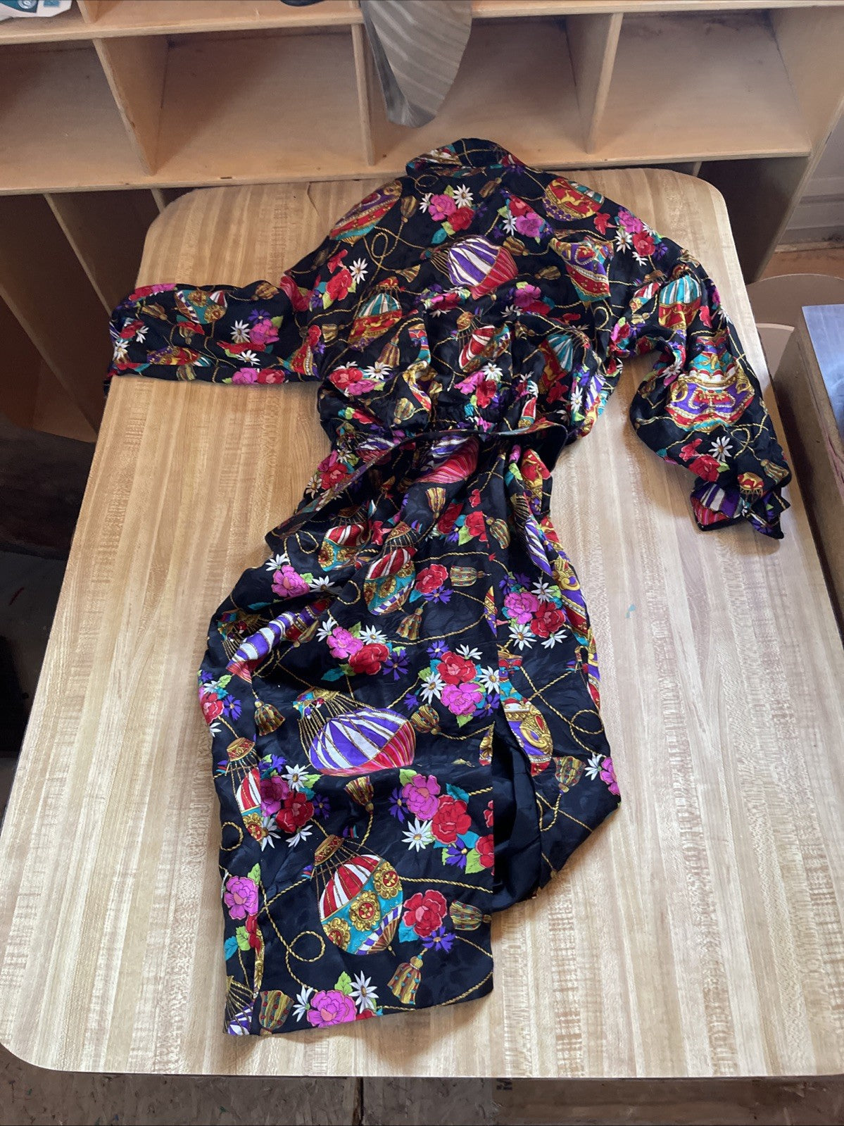 Vintage David Warren Silk Dress Small