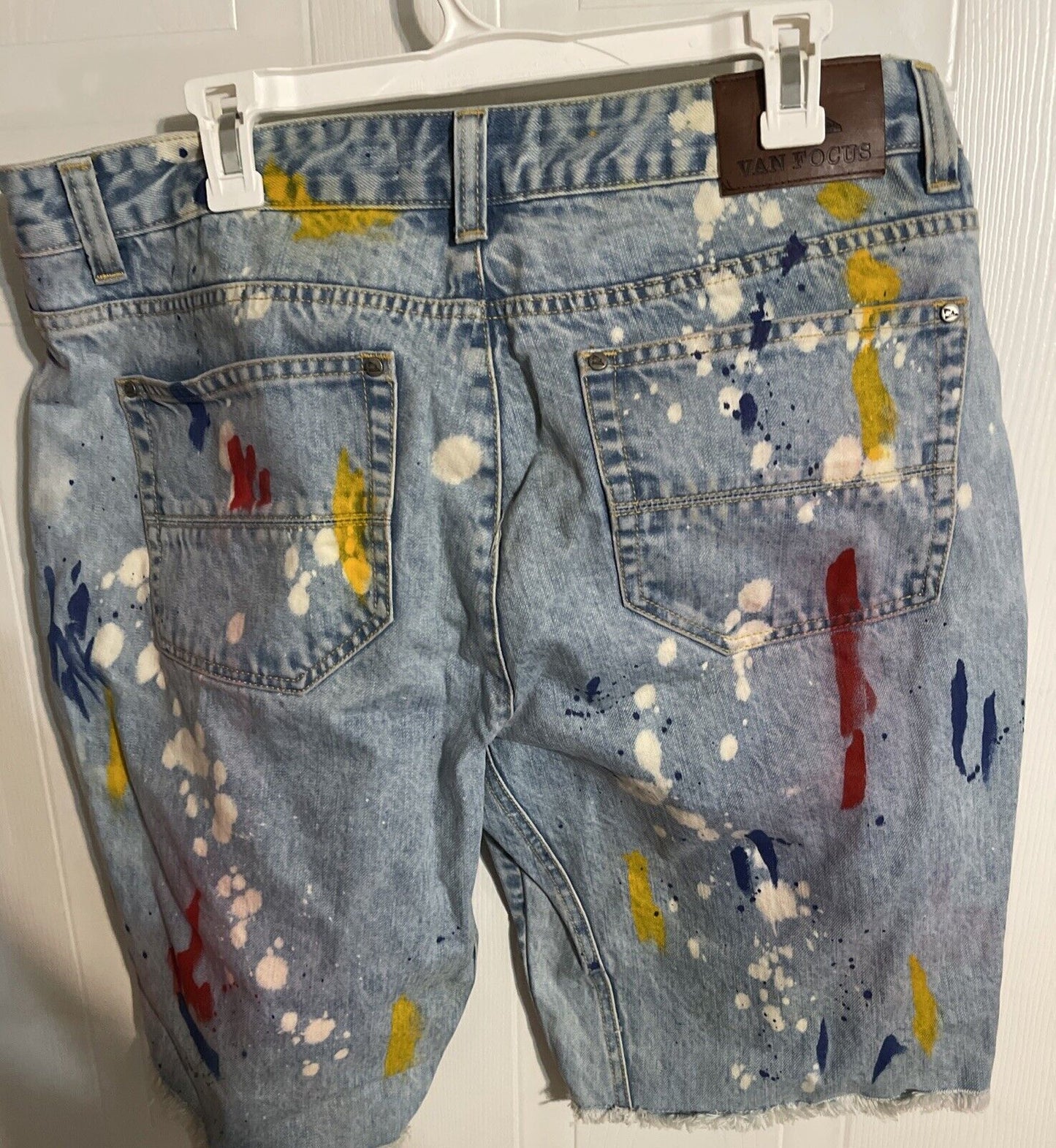 Van Focus Jorts Paint Splatter 36