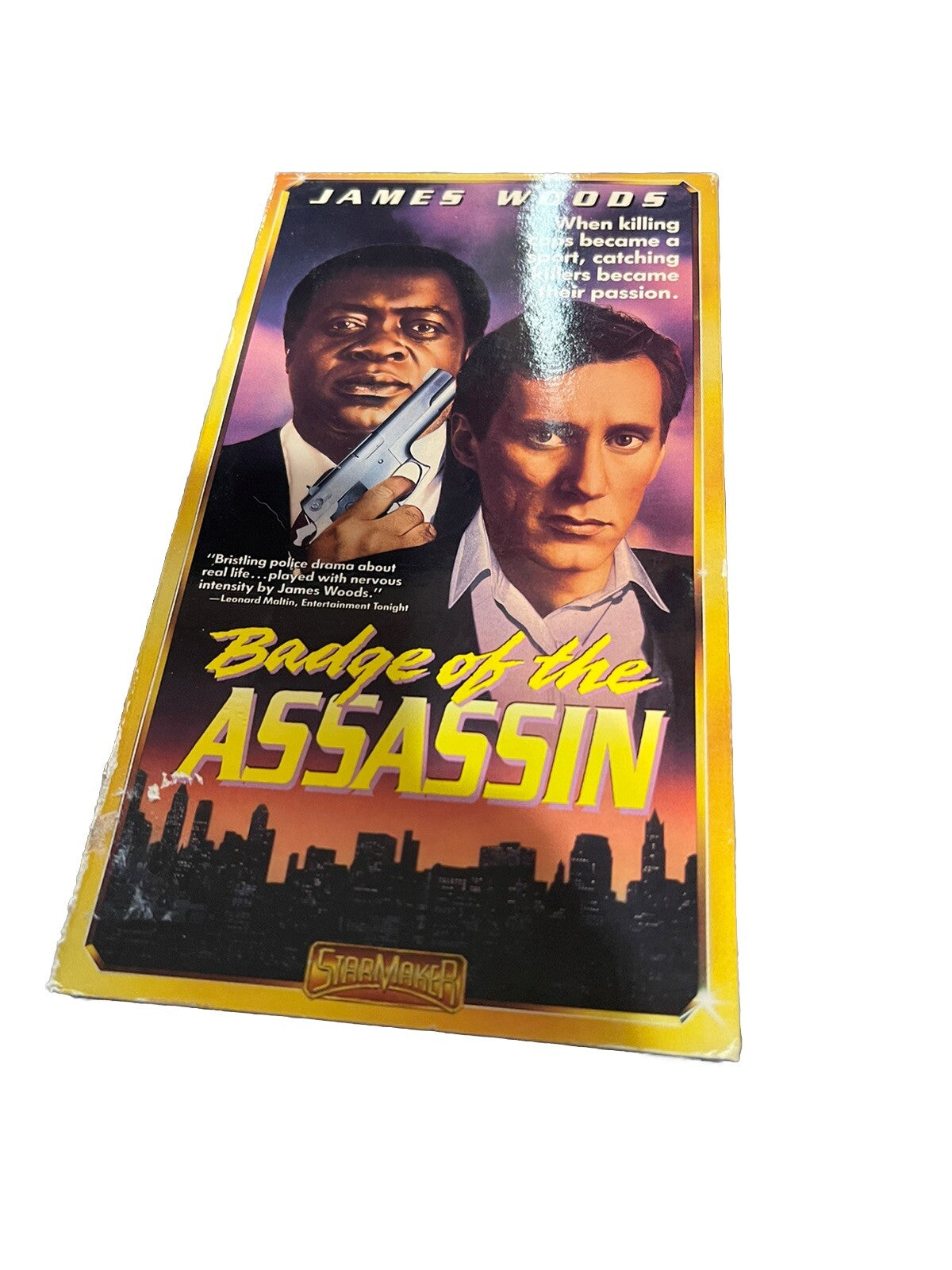 Badge Of The Assassin VHS James Woods 96 Minutes Rated R
