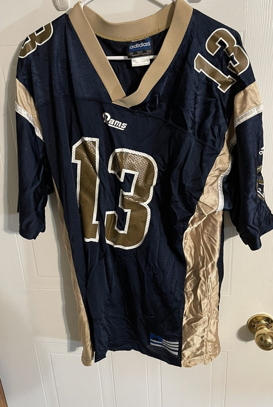 Adidas Kurt Warner Rams Jersey XXL