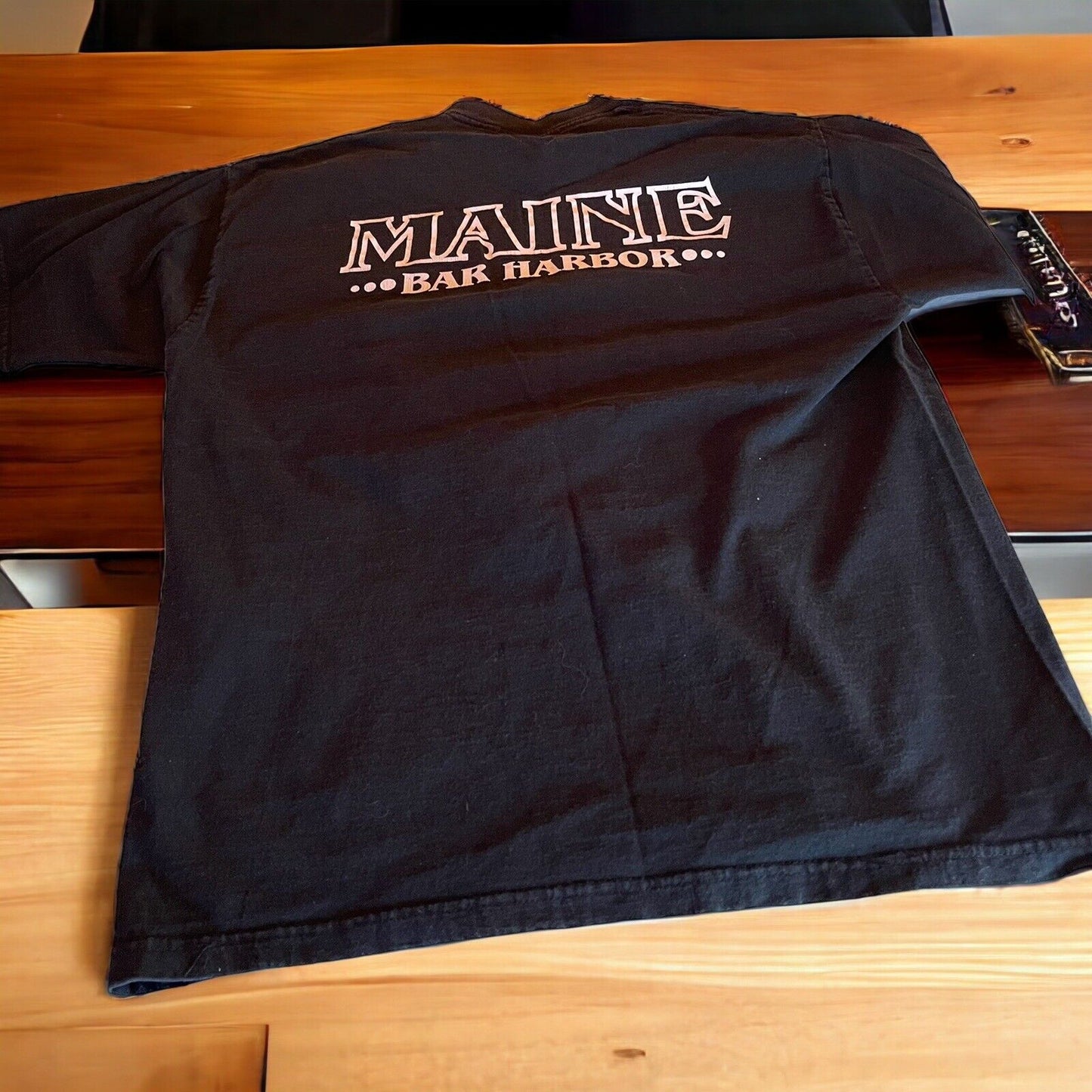 Vintage 1996 Bar Harbor Maine Harley Davidson T Shirt Large