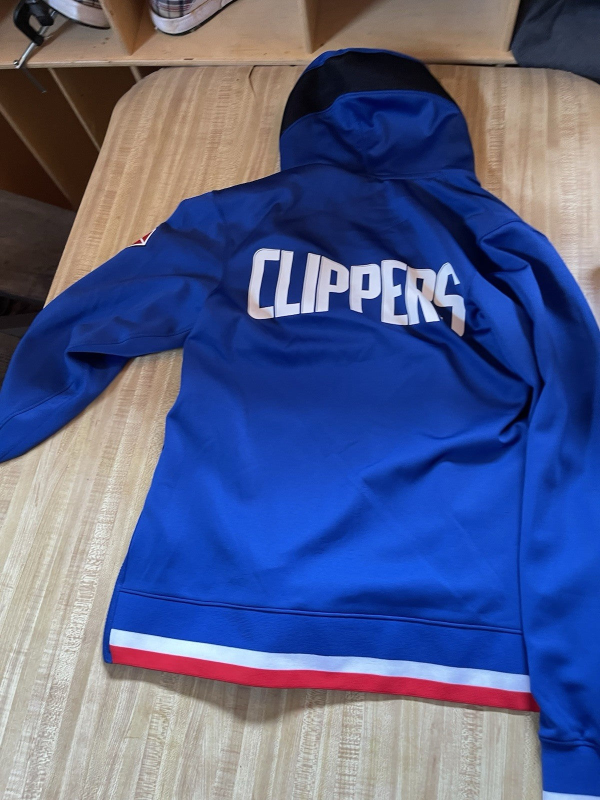 Nike Dri Fit Side Zip Full Zip Hoodie LA Clippers Small