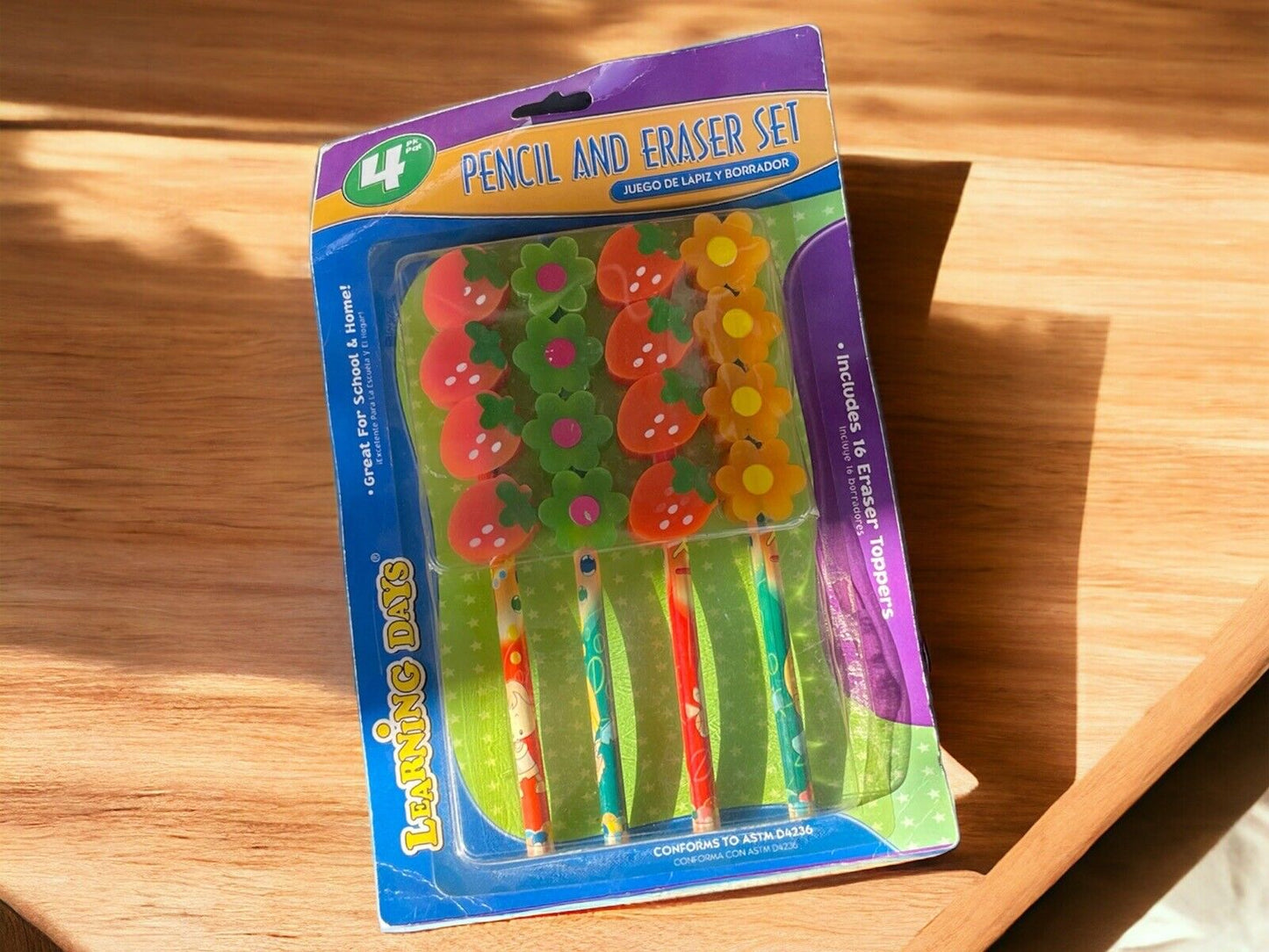 Learning Days 4 Pencil And Eraser Set