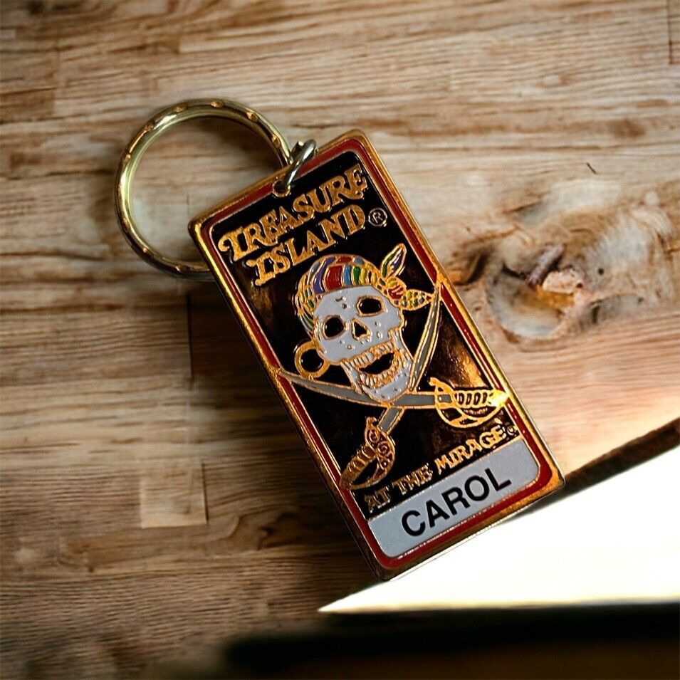 Vintage 1995 Treasure Island Mirage Casino Keychain
