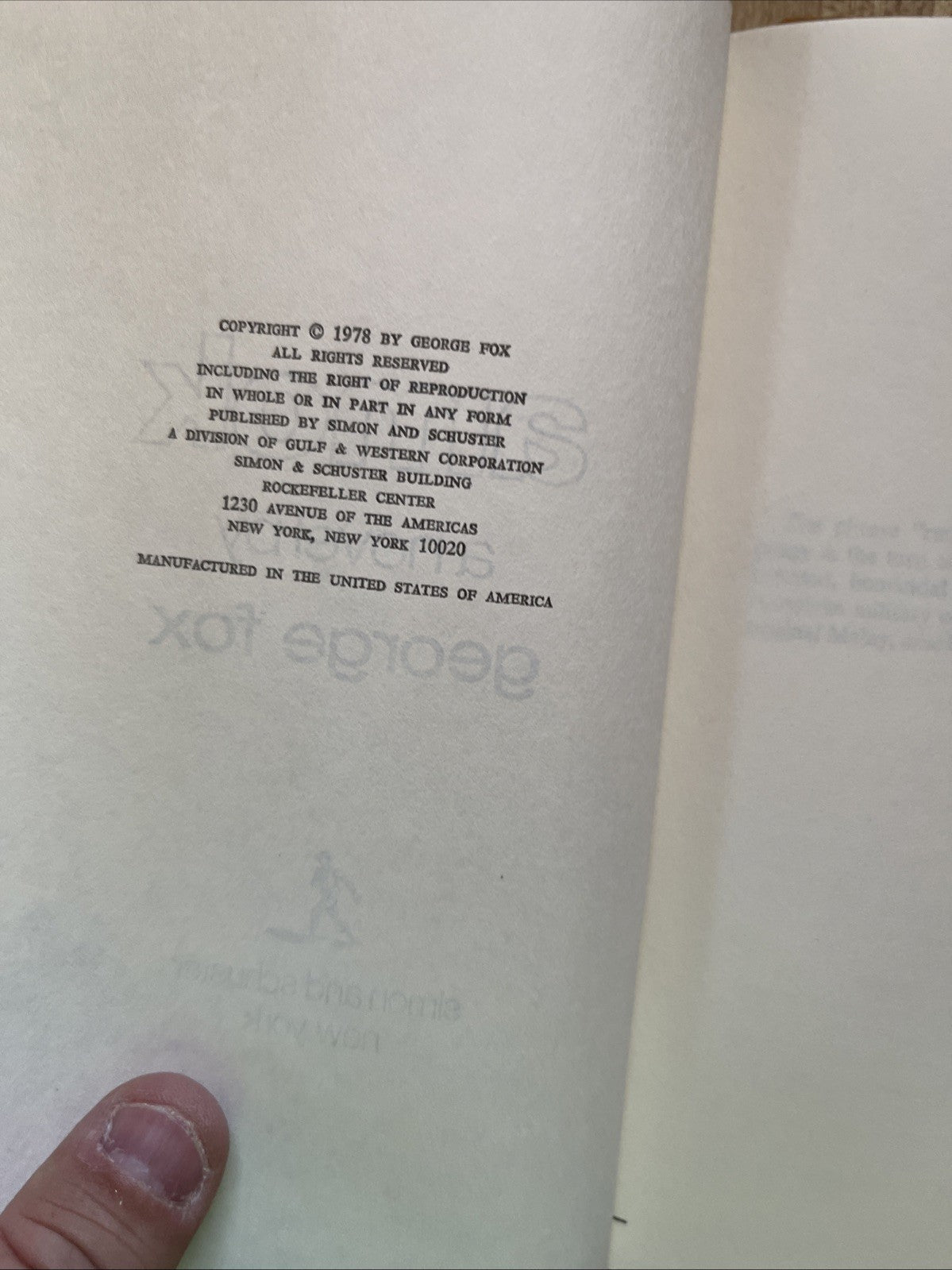 Amok by George fox (1978, Hardcover)
