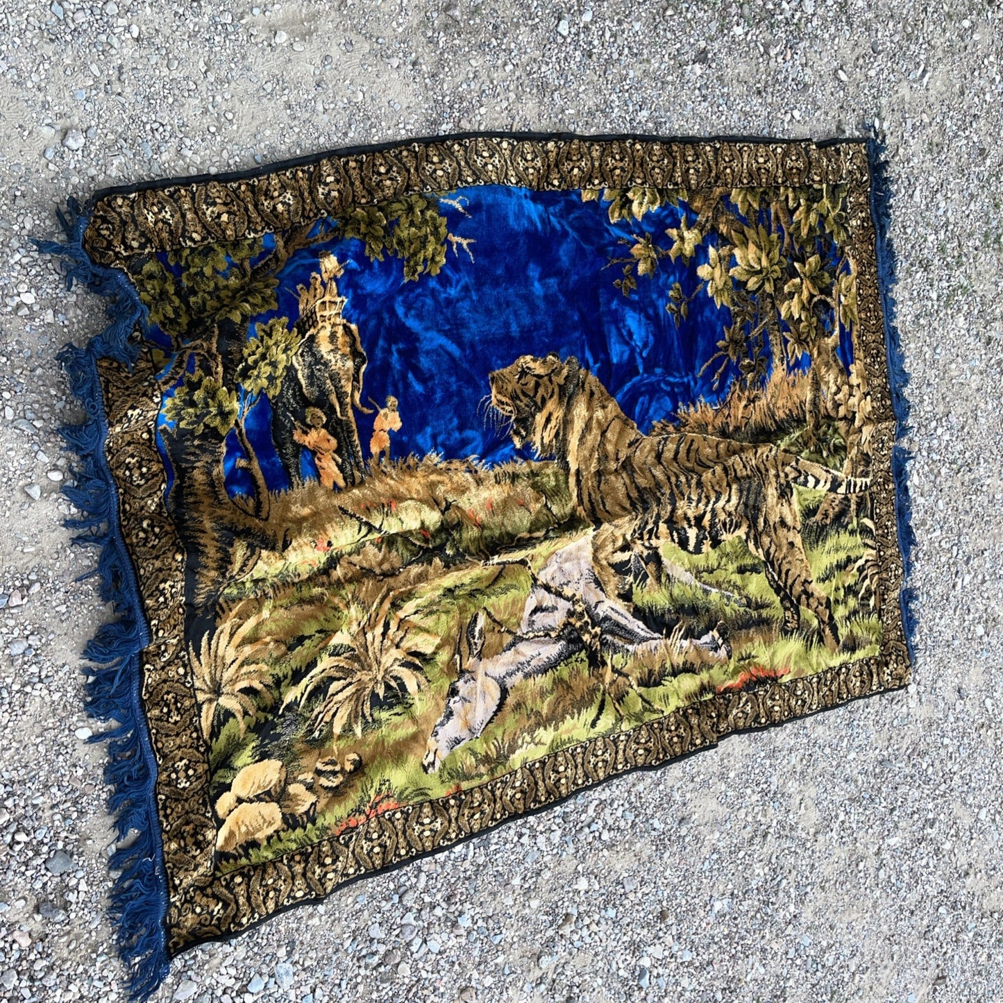 Vintage Tapestry 66 Inches By 44 Inches