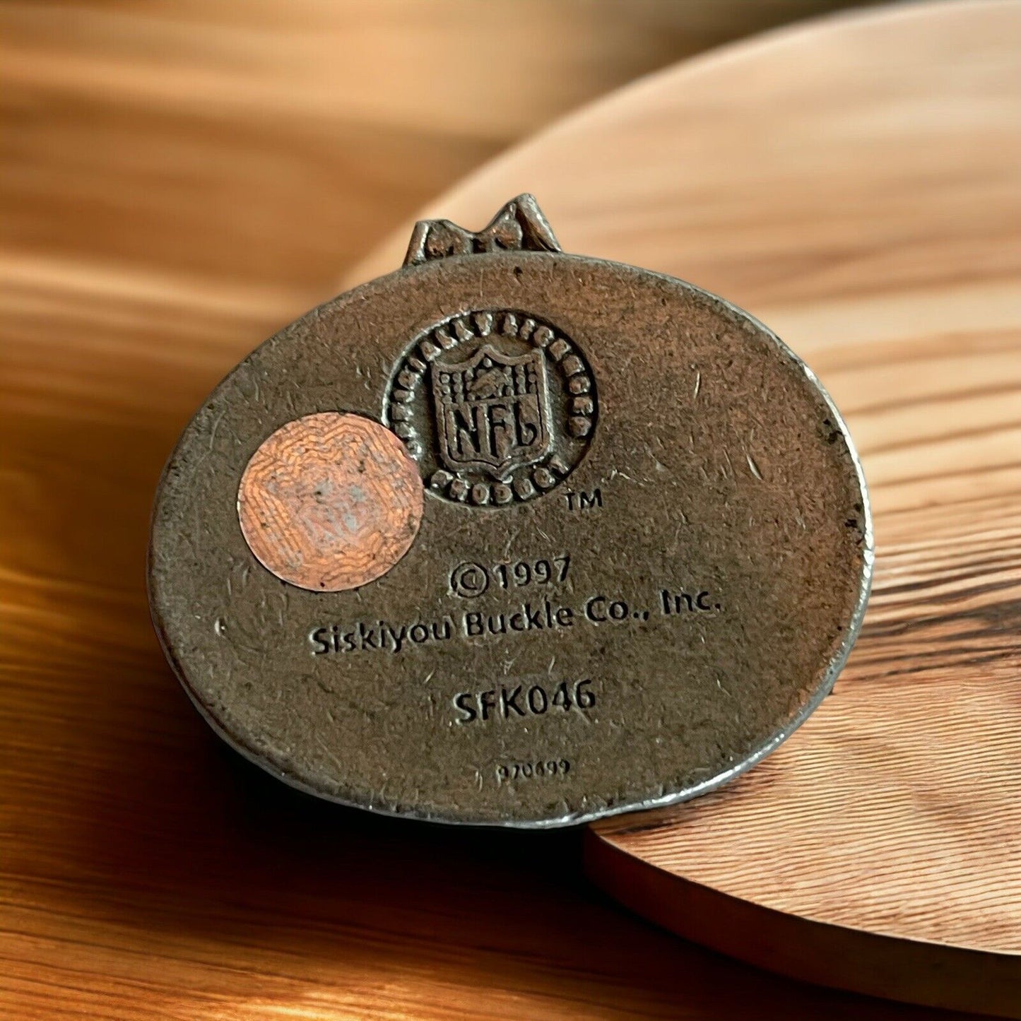 Vintage 1997 KC Chiefs Necklace Pendant Broken