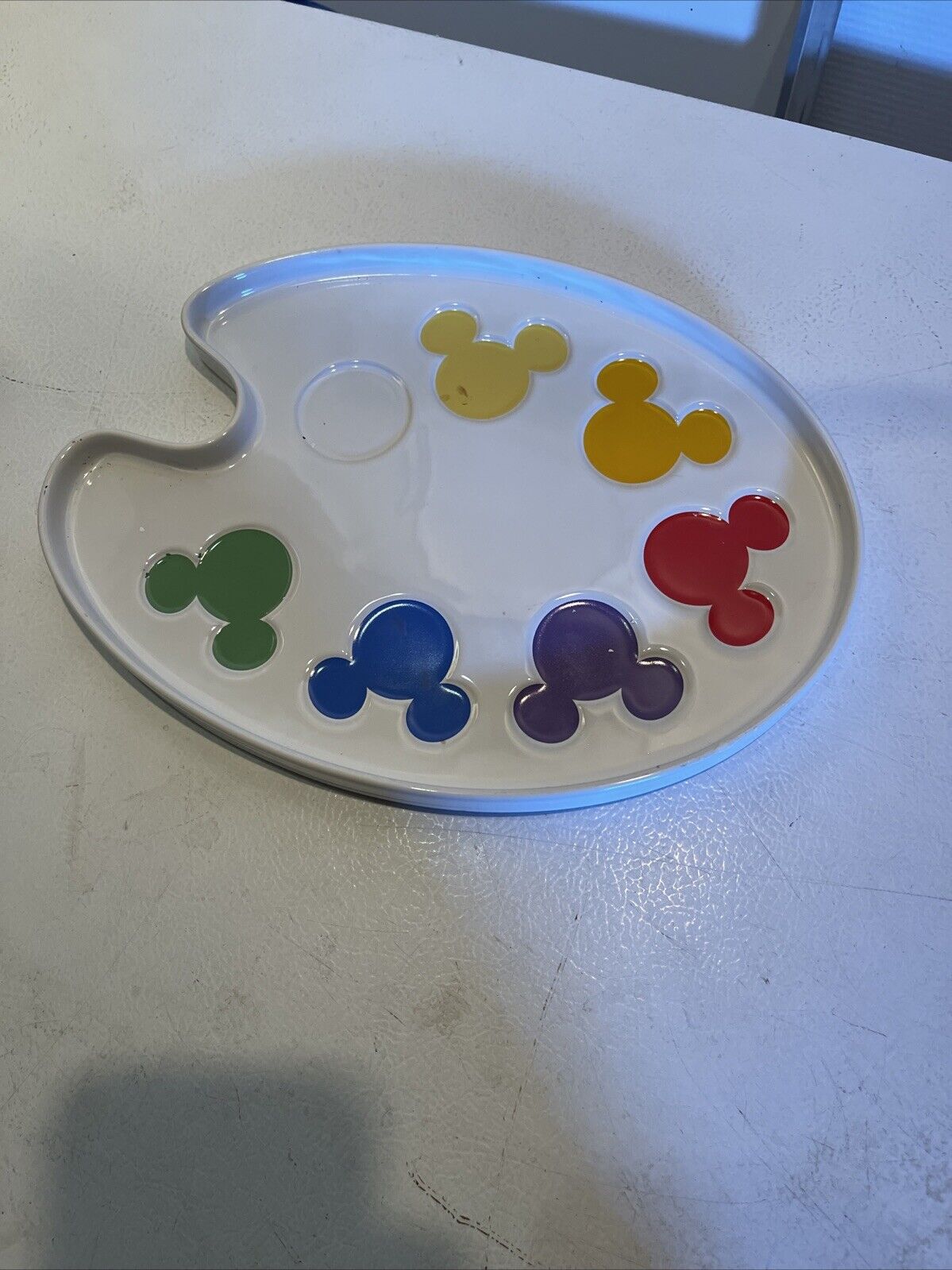 Disney Animation Ink & Paint Artist Palette Ceramic Disney Tray Platter