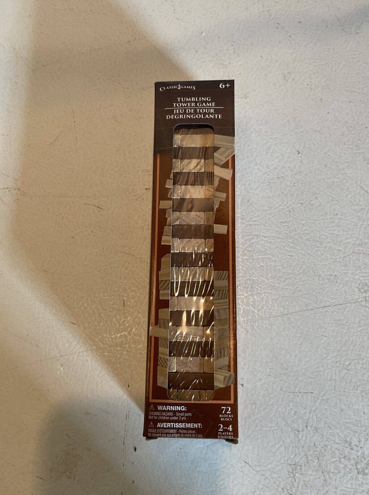 Mini Wooden Blocks Tumbling Tower Game 72 Pc