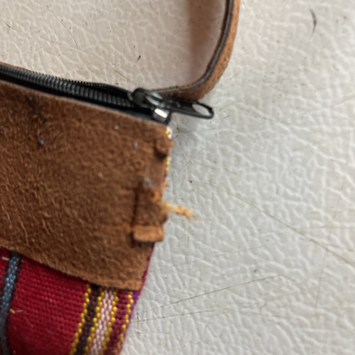 Panajachel Bag Crossbody Bright Red Jewel Tones Vegan Leather Strap Black Liner