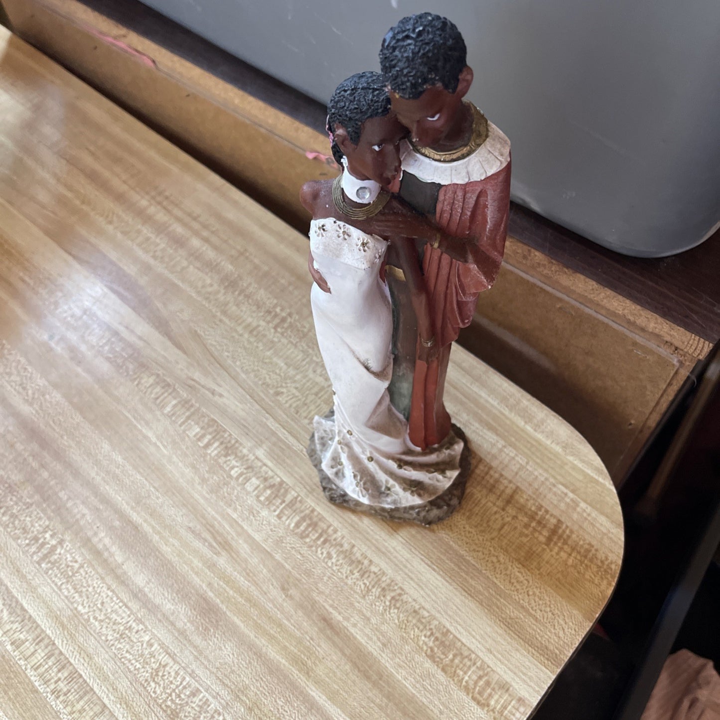 Vintage African Couple Statue