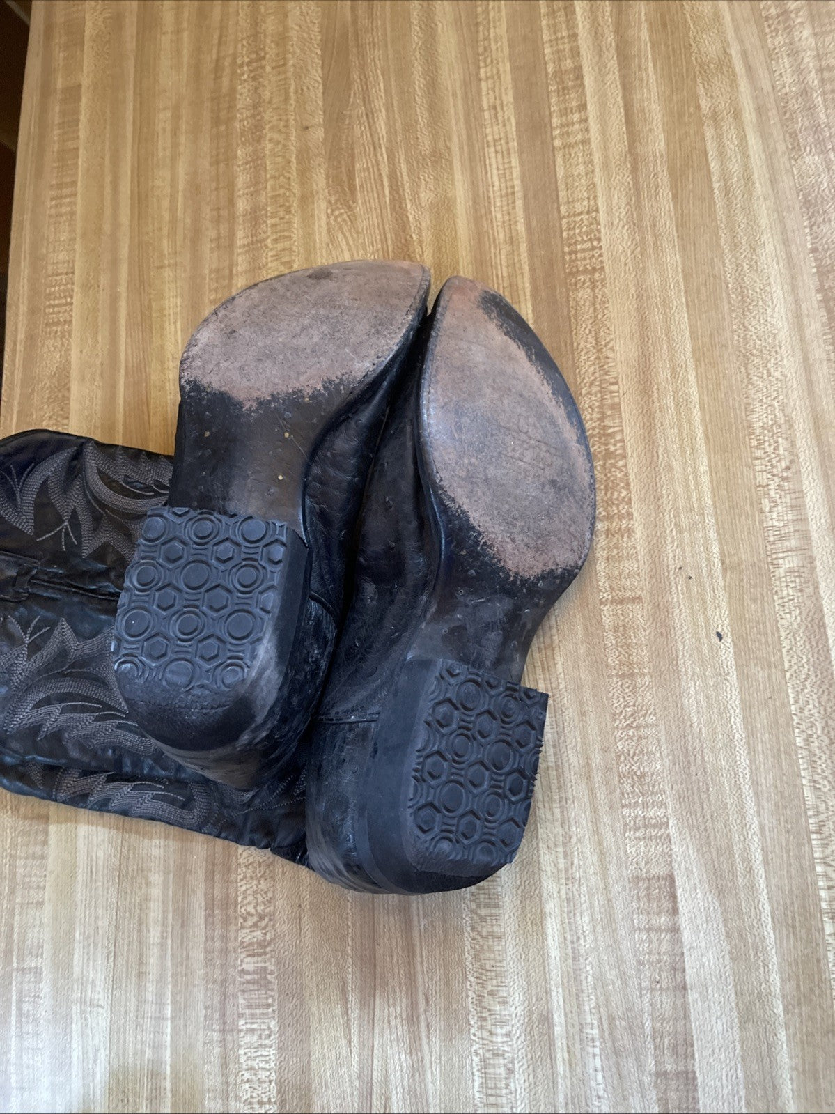 dan post full quill ostrich boots 9.5 D