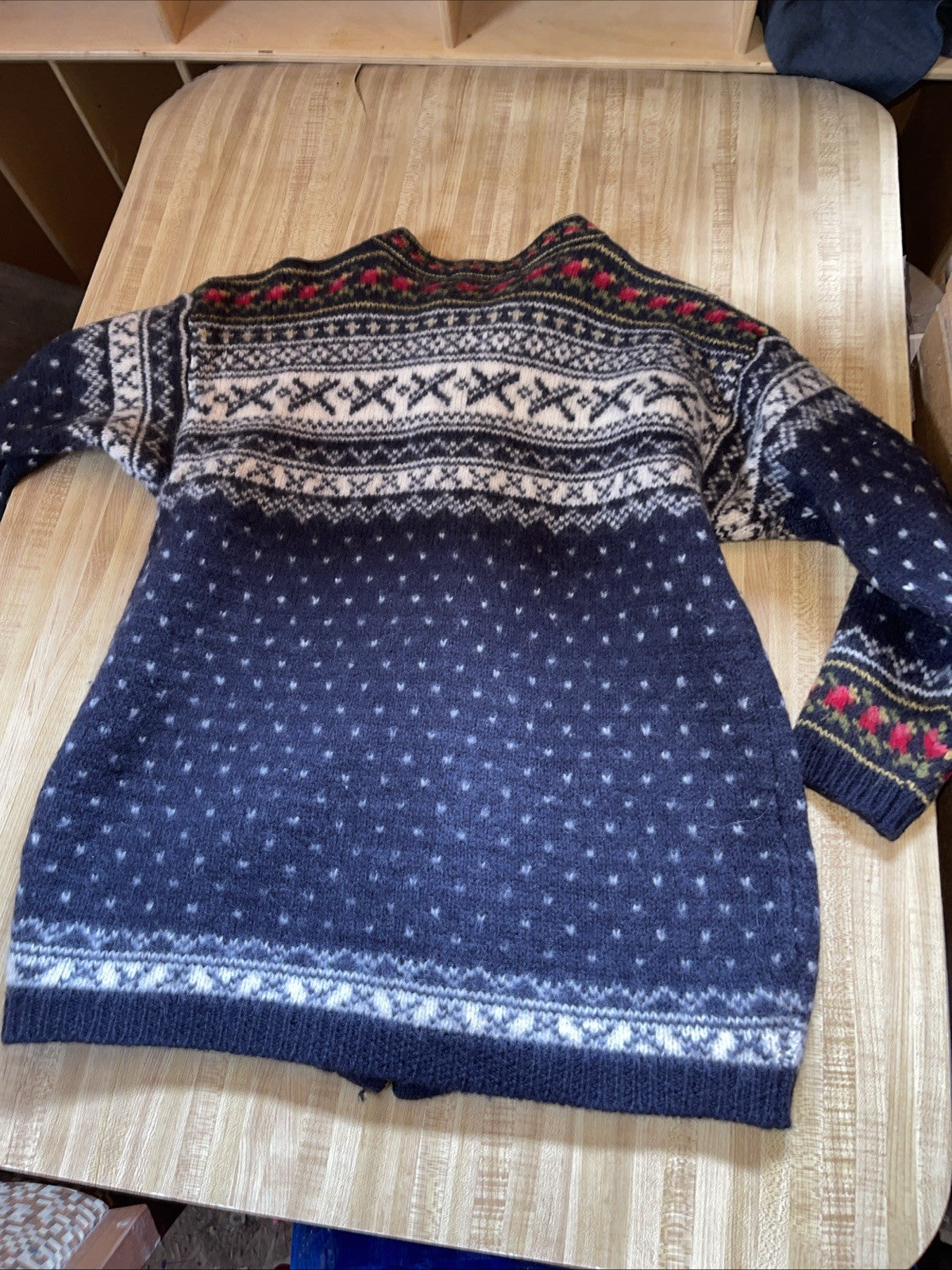 Vintage Drops Cardigan Made In Norway Large