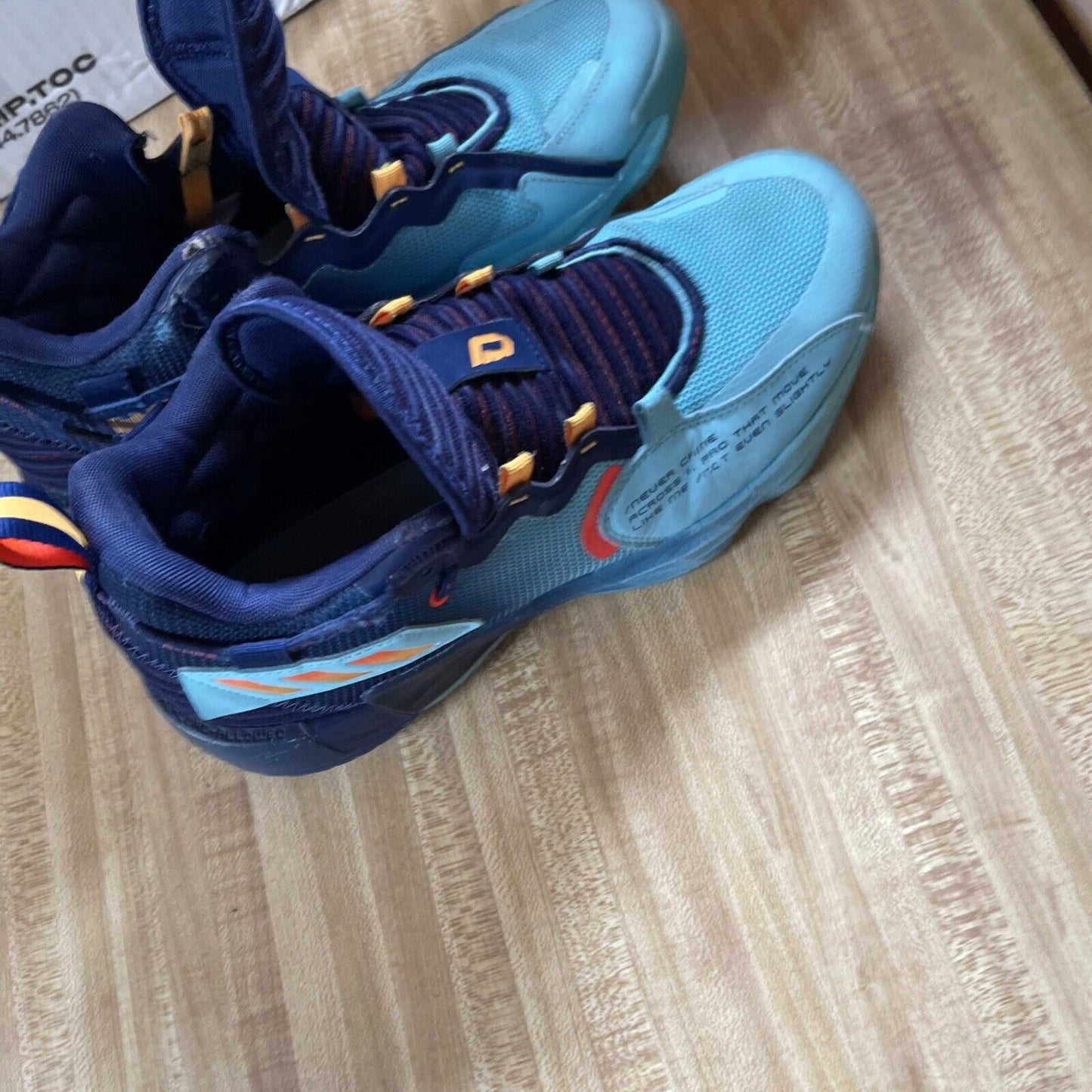 Adidas Dame 7 Size 9.5 No Laces