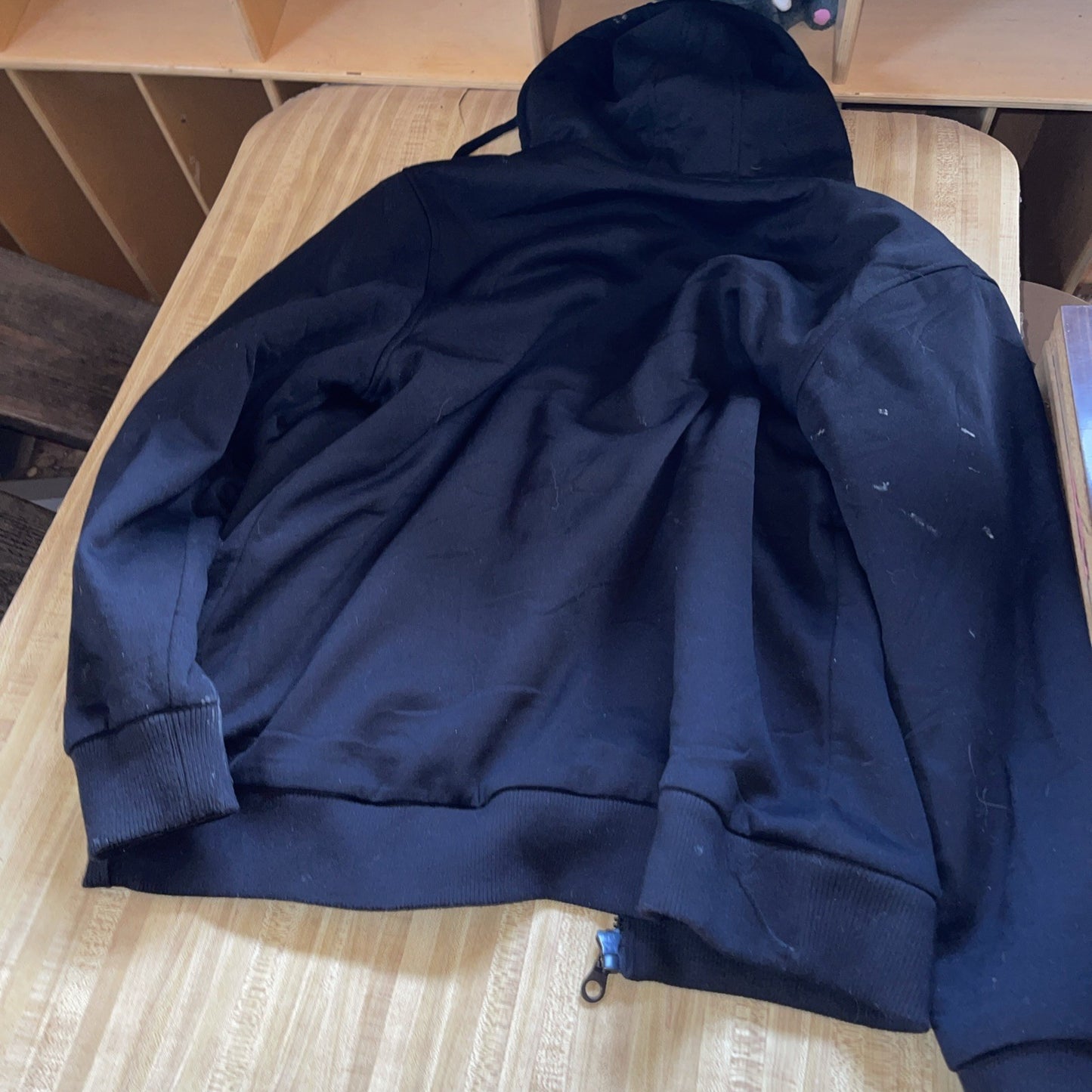 Stone Mountain Clothing Brand Sherpa Lined Full Zip Hoodie Large