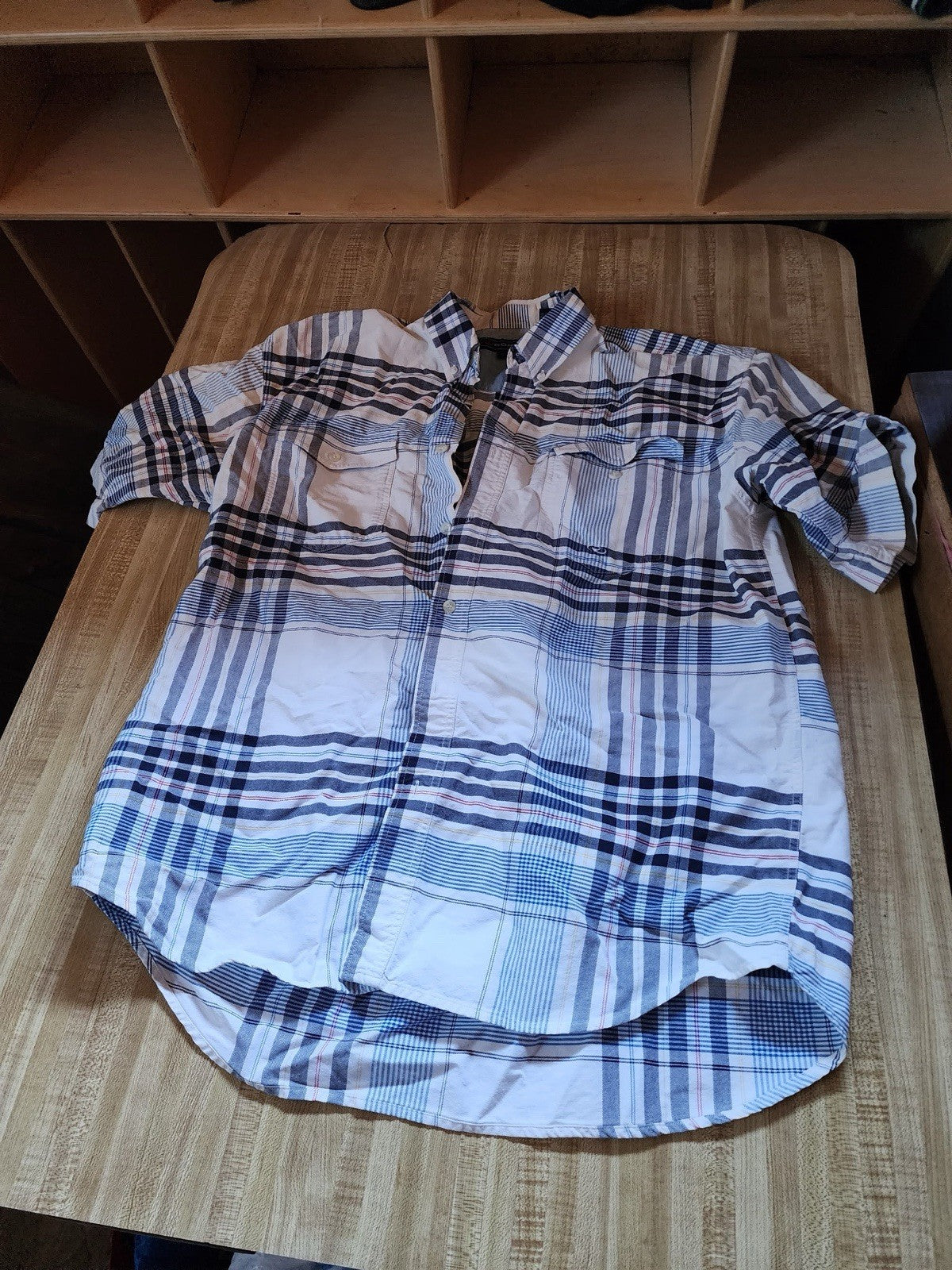 Roper Short Sleeve Button Up Large