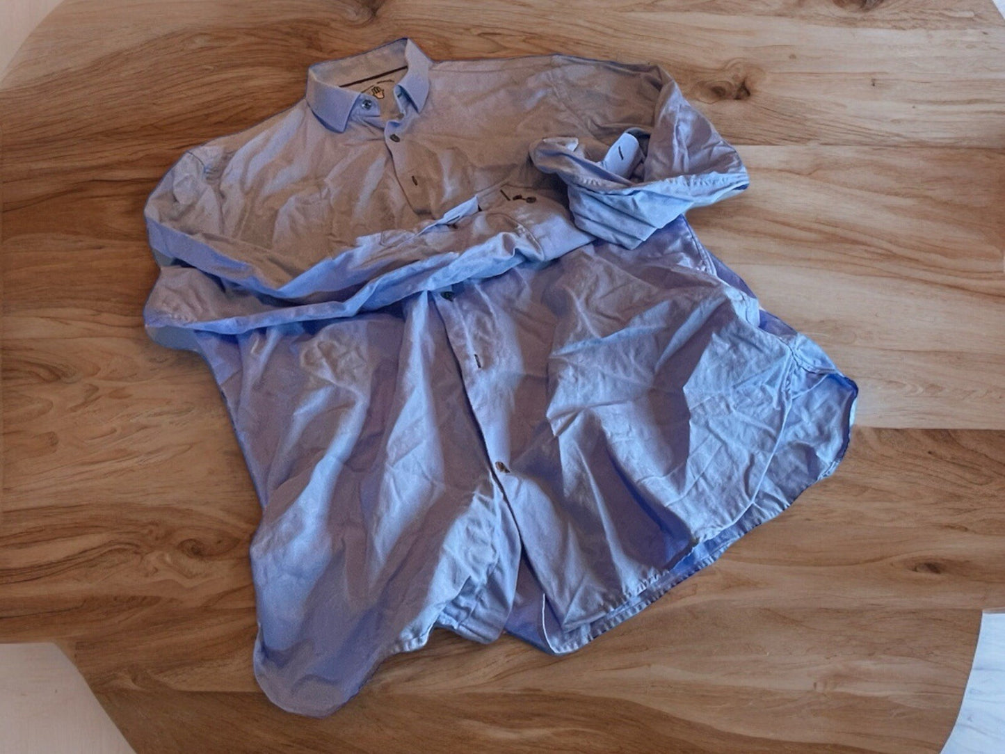 visconti black button down shirt Large