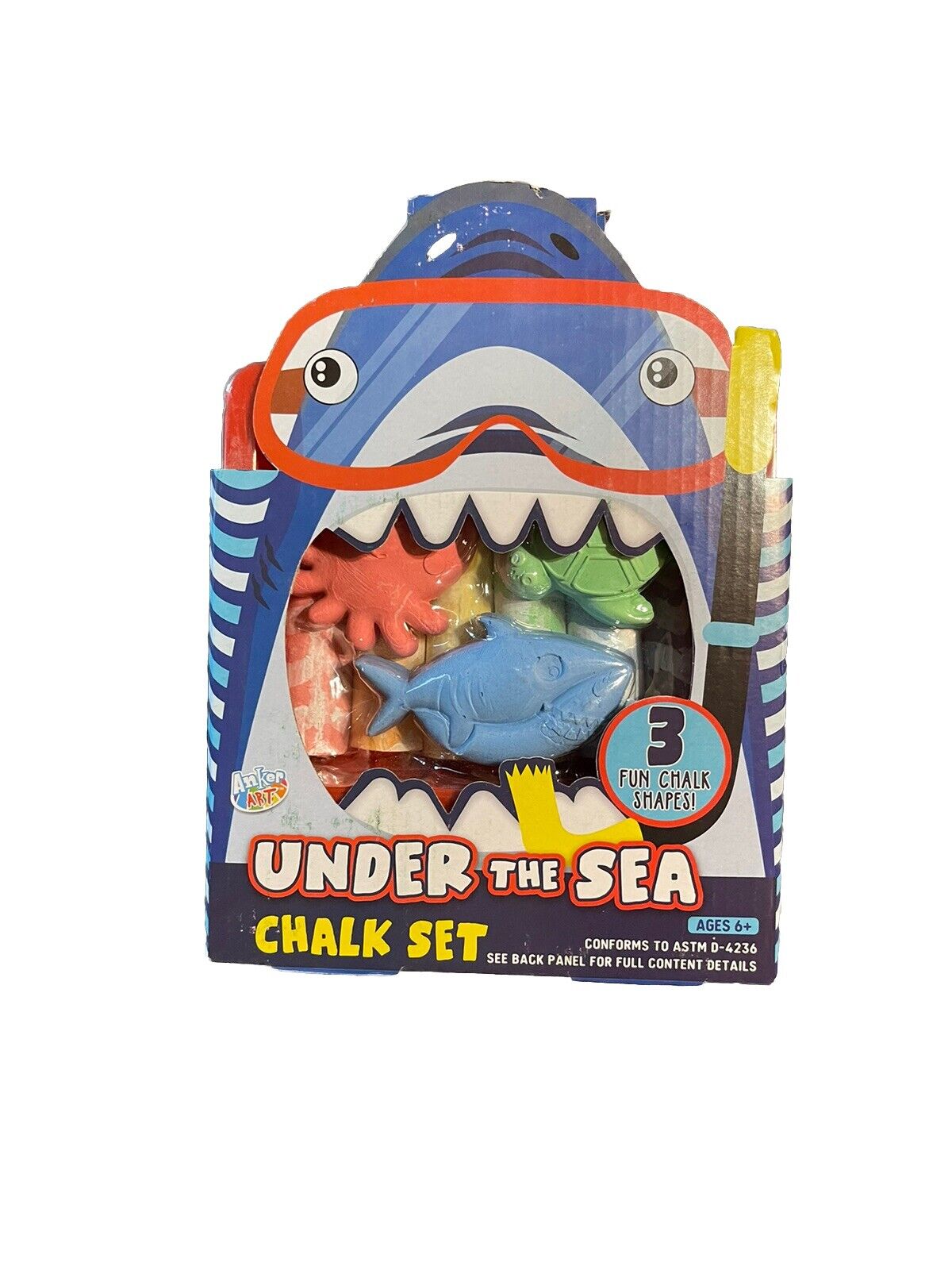 UNDER THE SEA CHALK SET NEW Indoor Outdoor Kids Play Art
