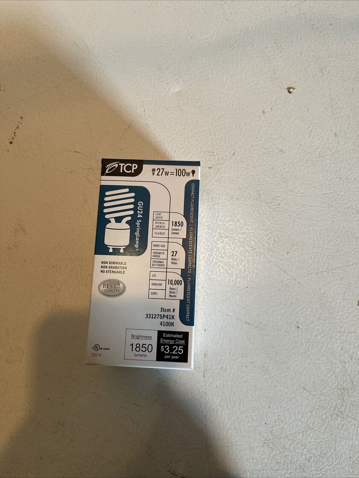 TCP BULBS 27W=100W 1850 Lumens