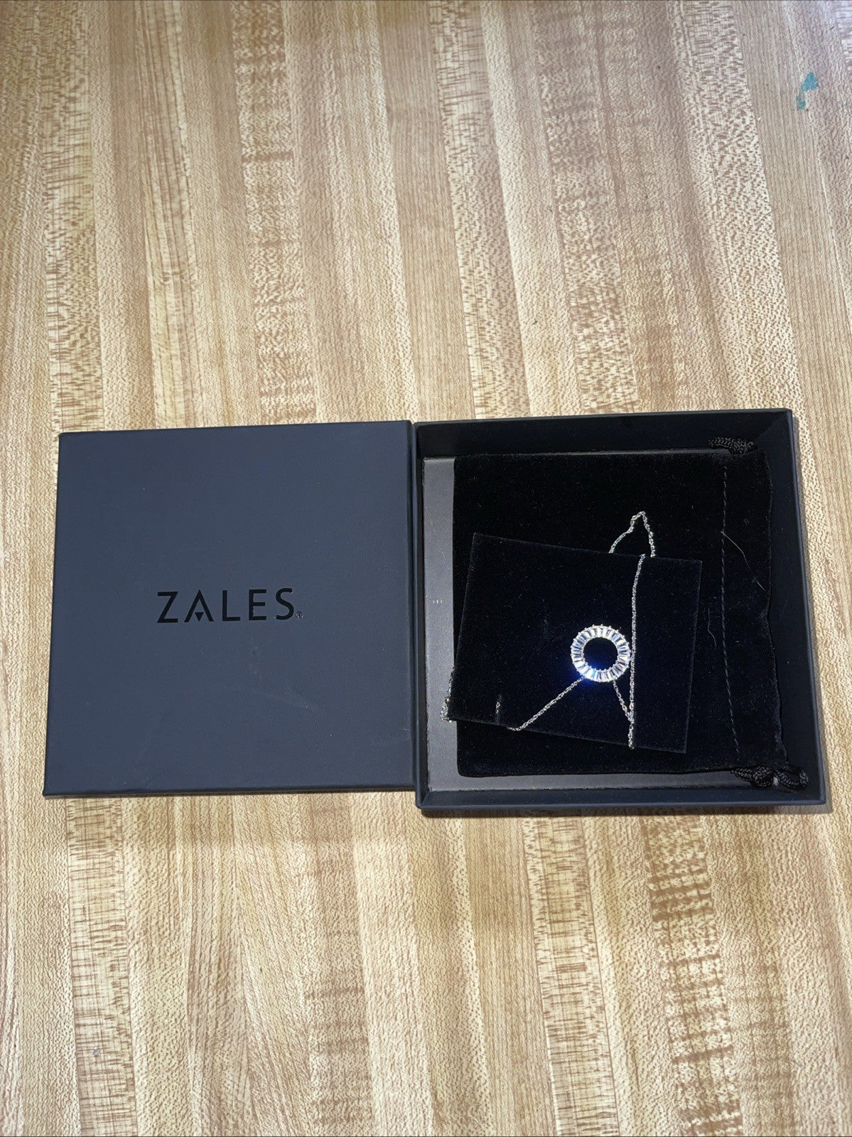 Zales Baguette White Lab Created Sapphire Sterling Silver