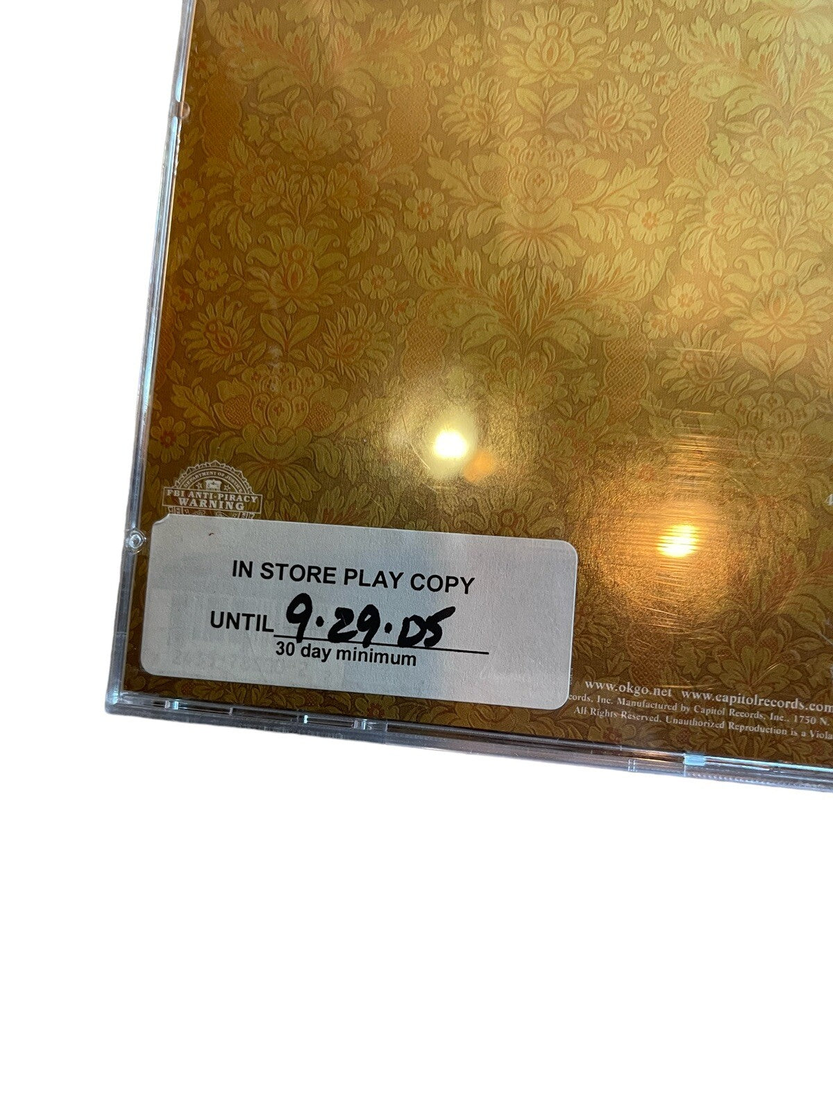 Ok Go Oh No Promo Cd