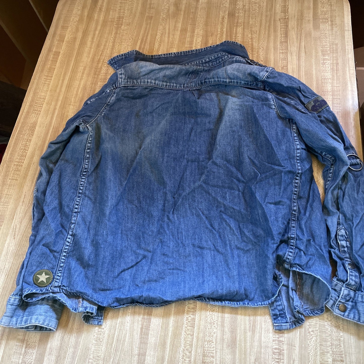 Guess Denim Button Up Small