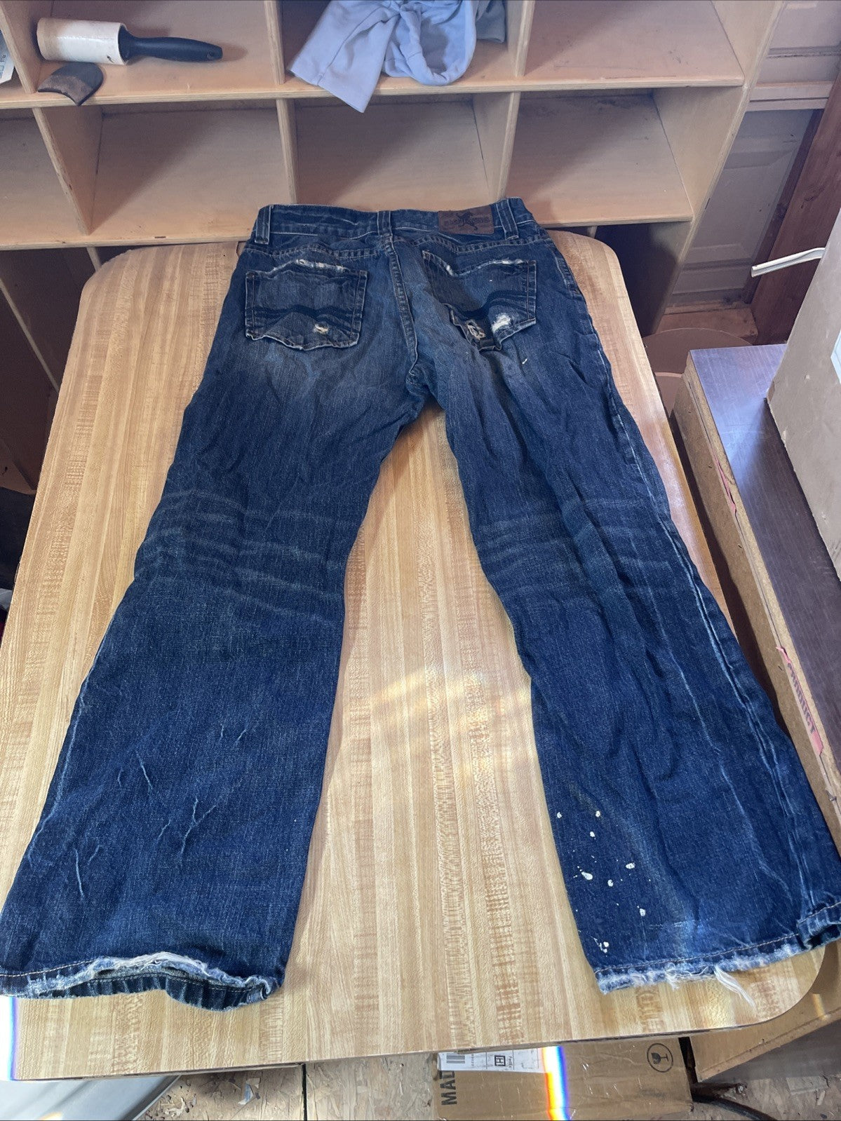 Express Kingston Jeans 34/30 Distressed Bootcut