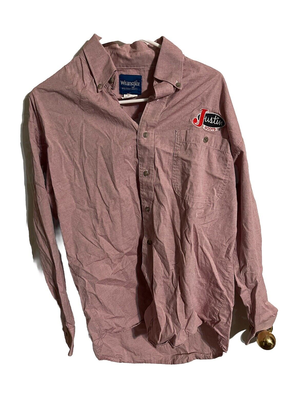 Wrangler X Justin Boots Cowboy Rodeo Button Down Medium