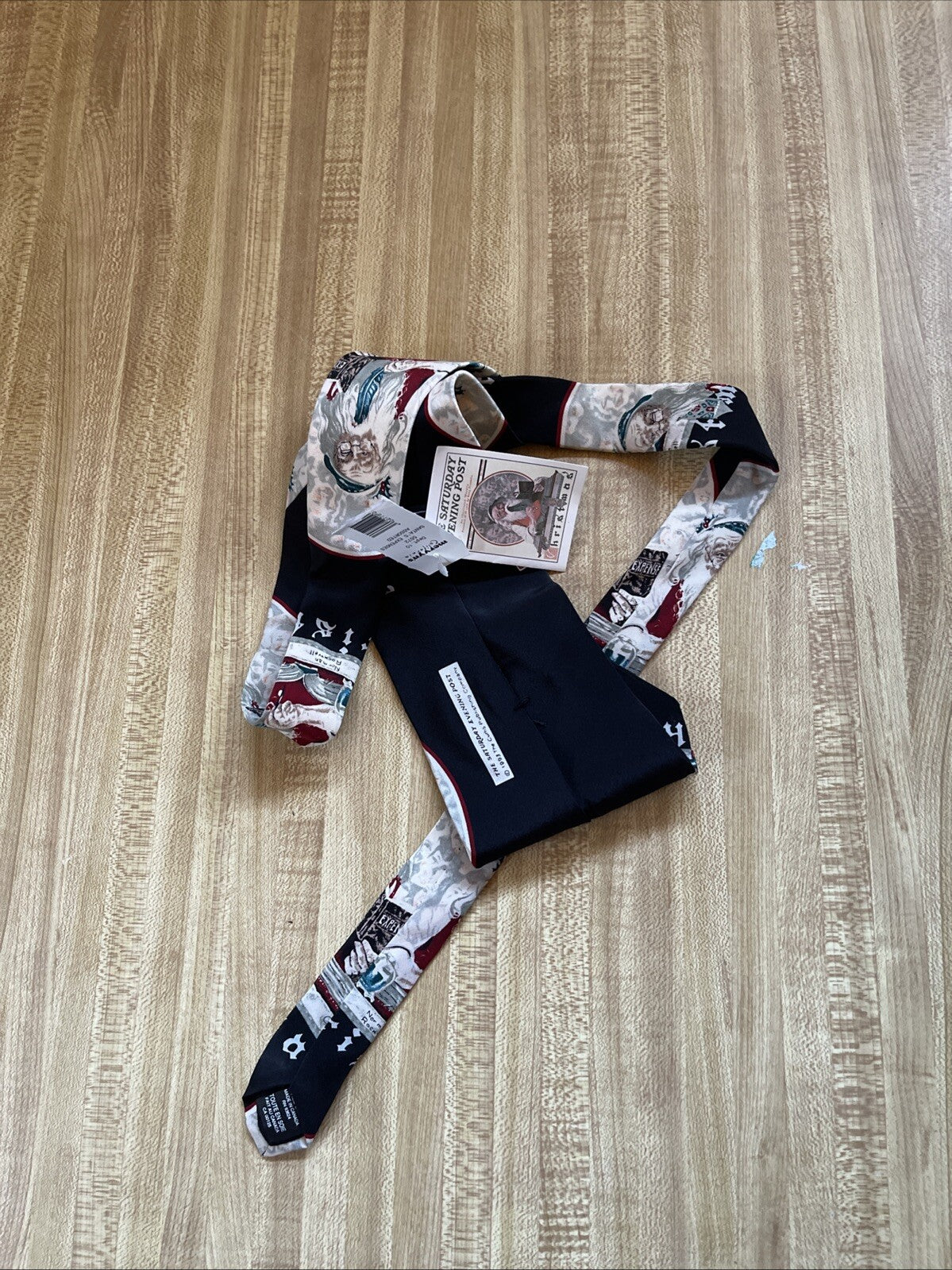 NOS Norman Rockwell Santa Tie