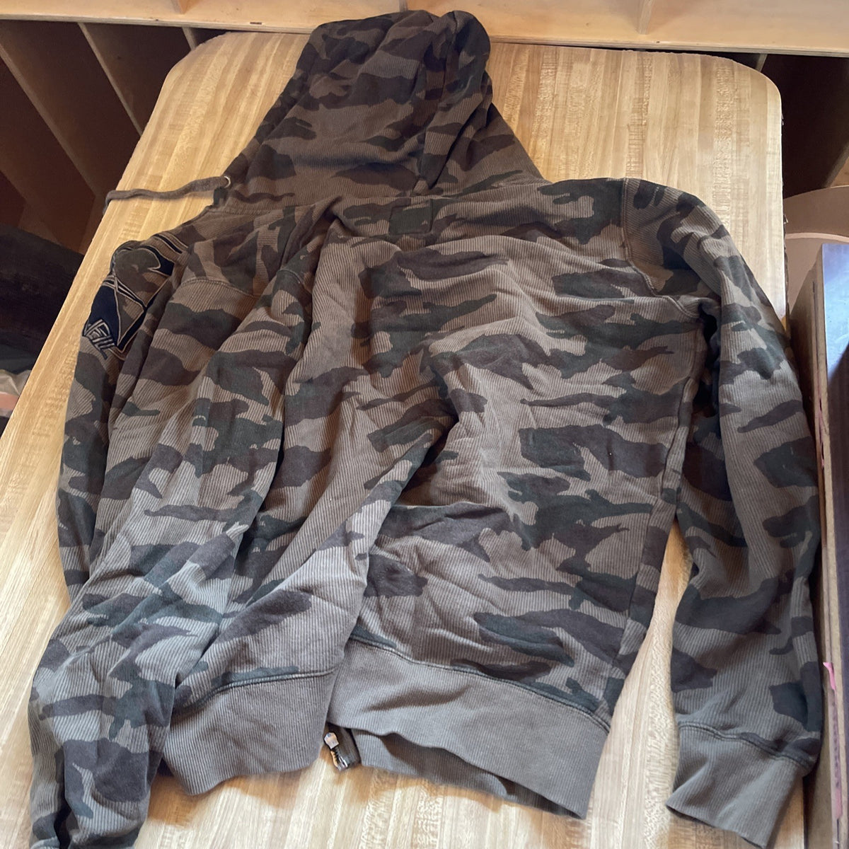 O’Neill Full Zip Hoodie Large Camo
