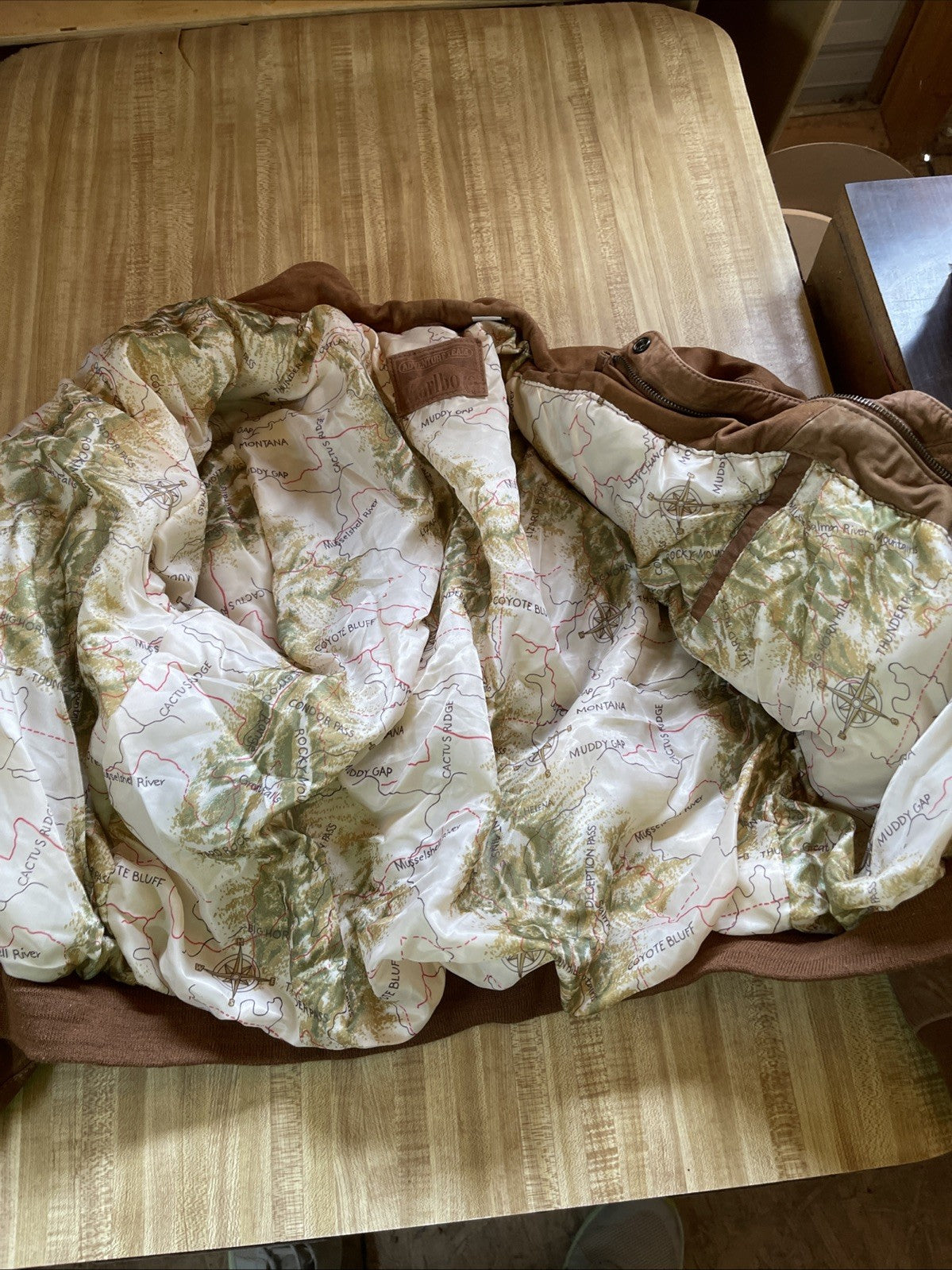 Vintage Marlboro Suede Bomber Jacket Large