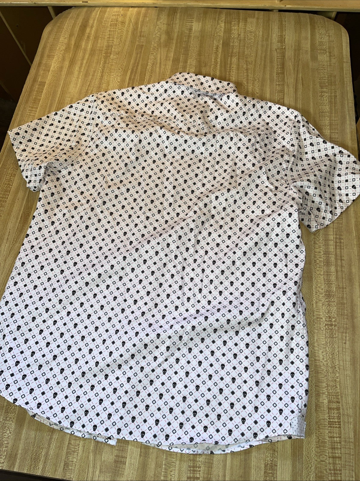 Tallia Button Up Medium Skull AOP