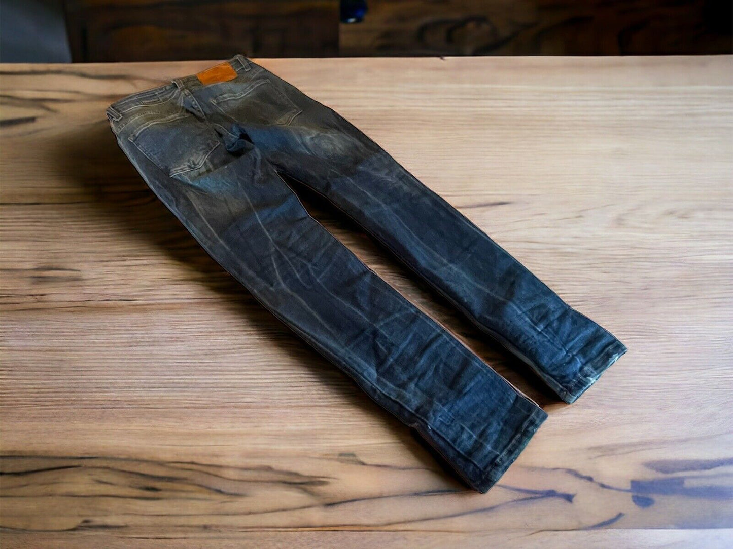 Designer Patchwork Distressed Skinny Jeans 30x29