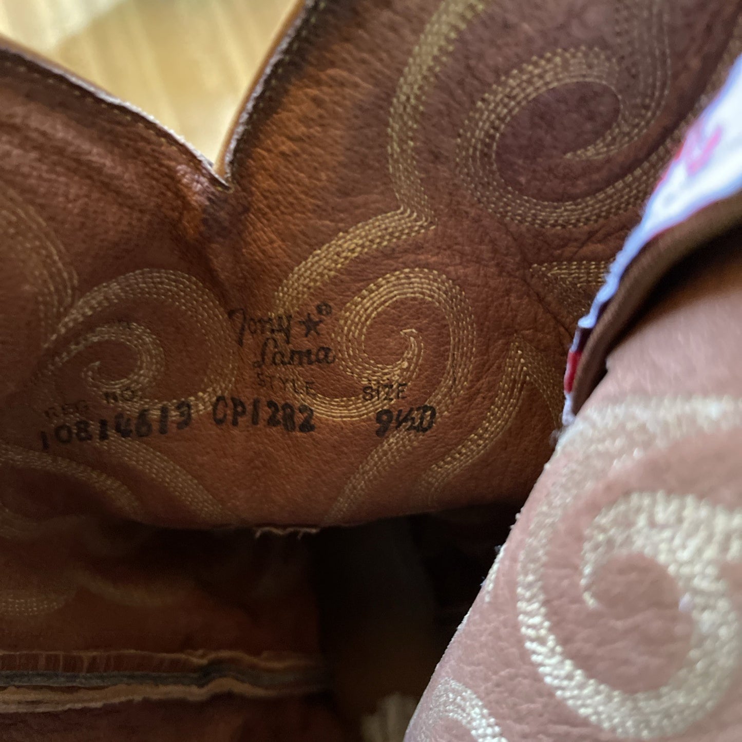 Tony Lama Crocodile Gator Boots 8.5 D