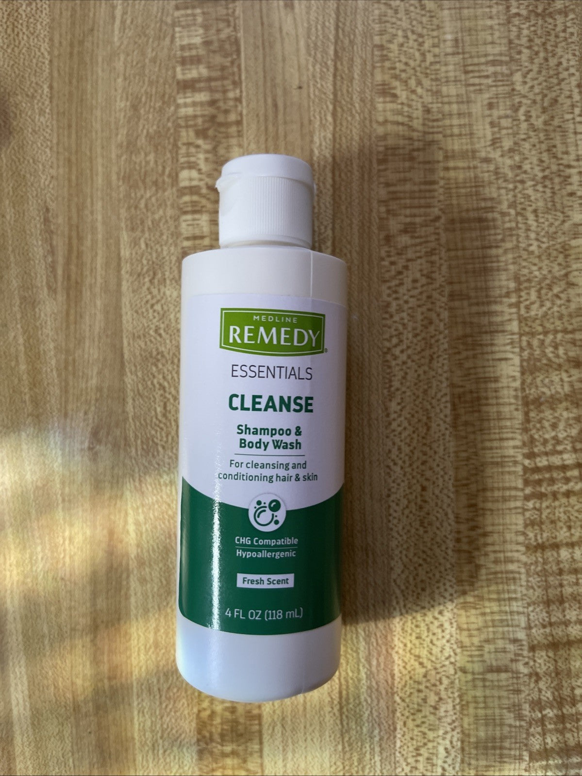 Medline Remedy Essentials Cleanse Shampoo & Body Wash 4 fl oz Fresh Scent NEW