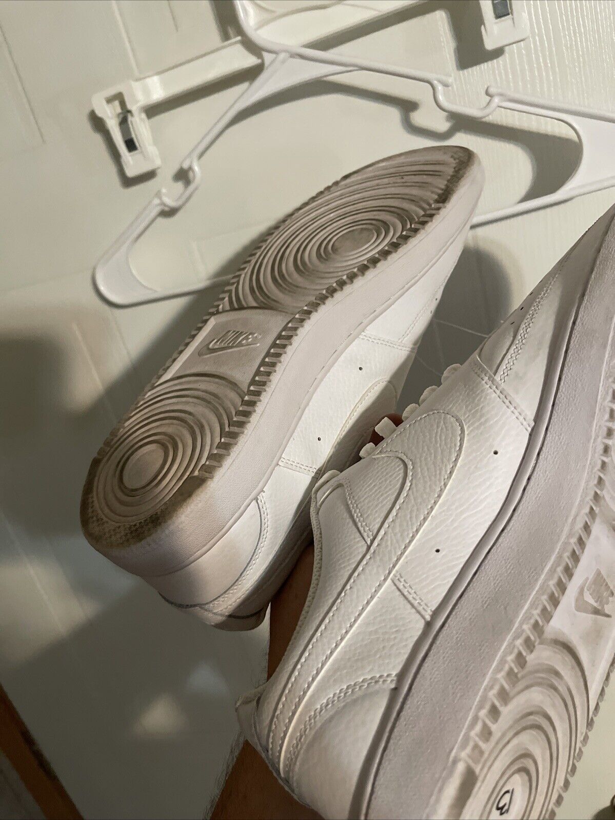 Men's White Nike Court Vision Lo Casual Shoes CD5463-100 Size 13