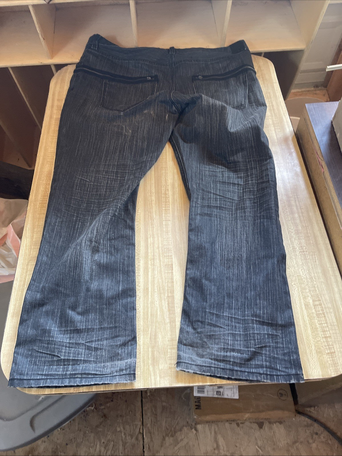 Ecko Unltd Jeans Baggy Wide Leg Y2K Hiphop Streetwear 42/32