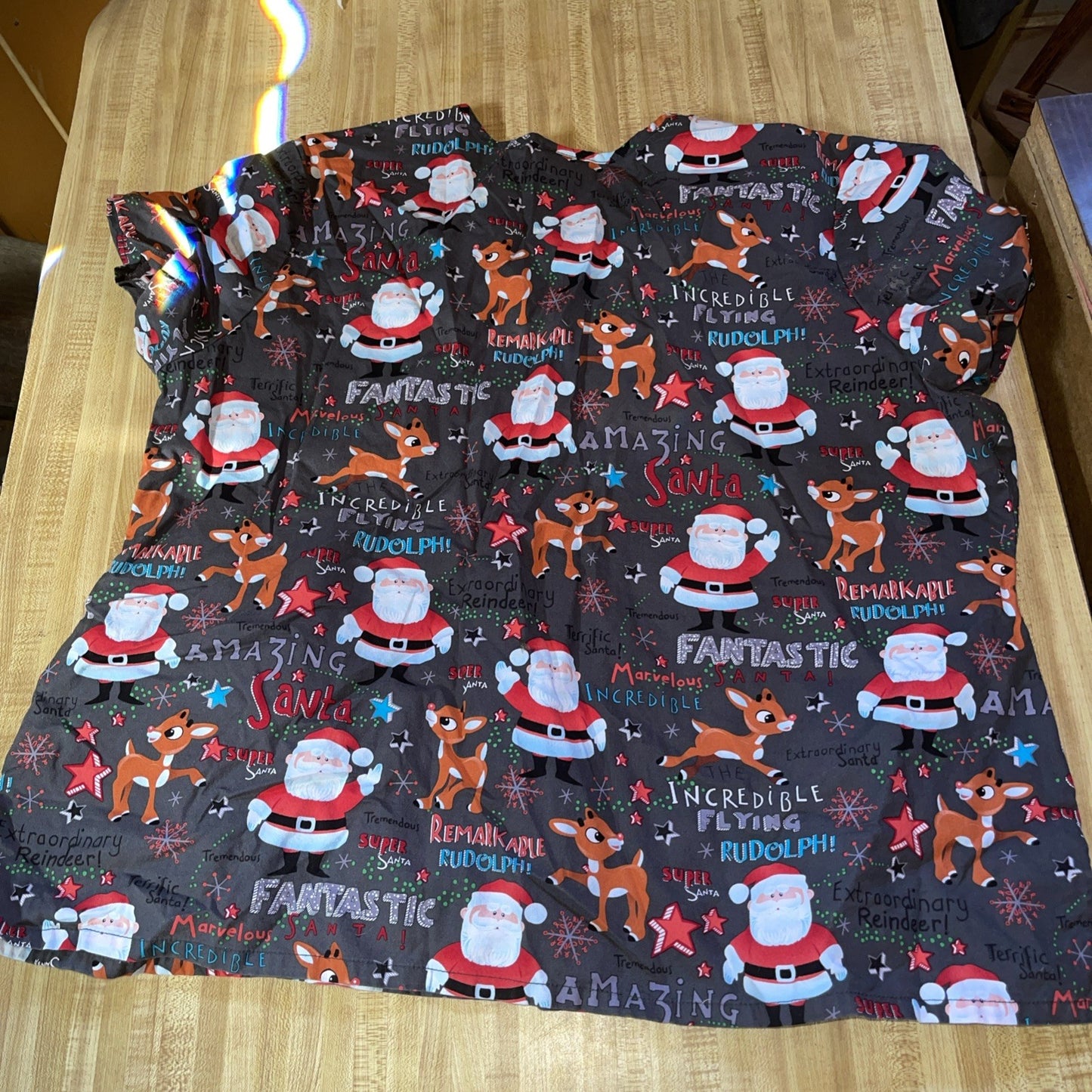 rudolph the red nosed reindeer Scrubs Top