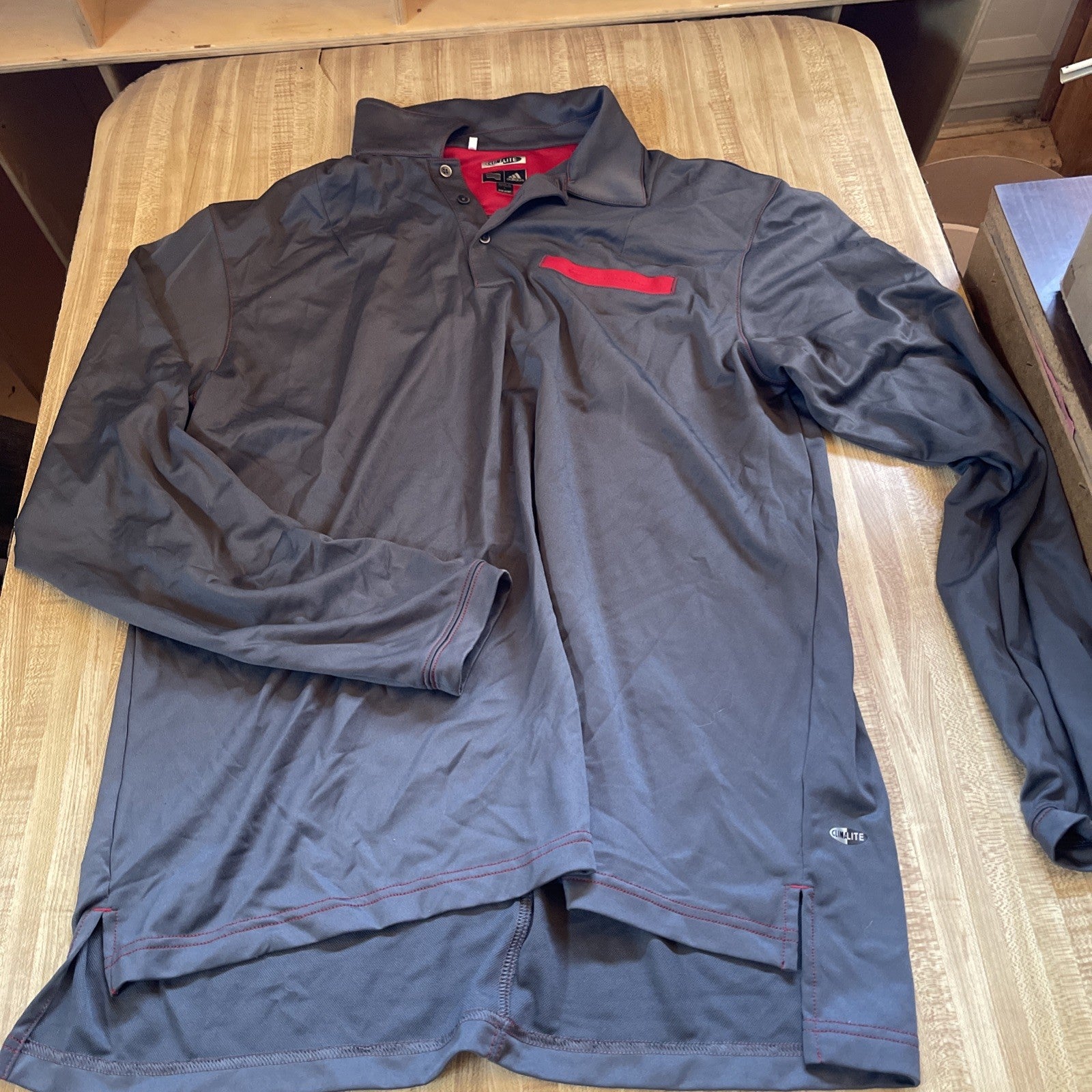 Adidas Long Sleeve Polo Large