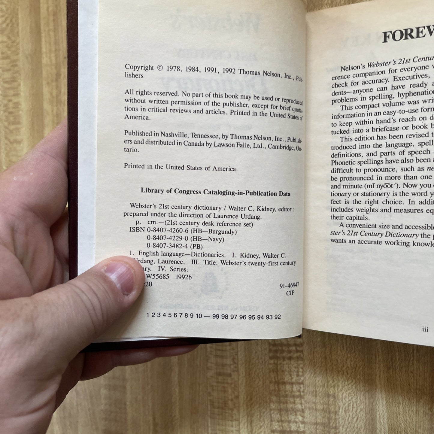 Webster’s 21st Century Dictionary Hardcover
