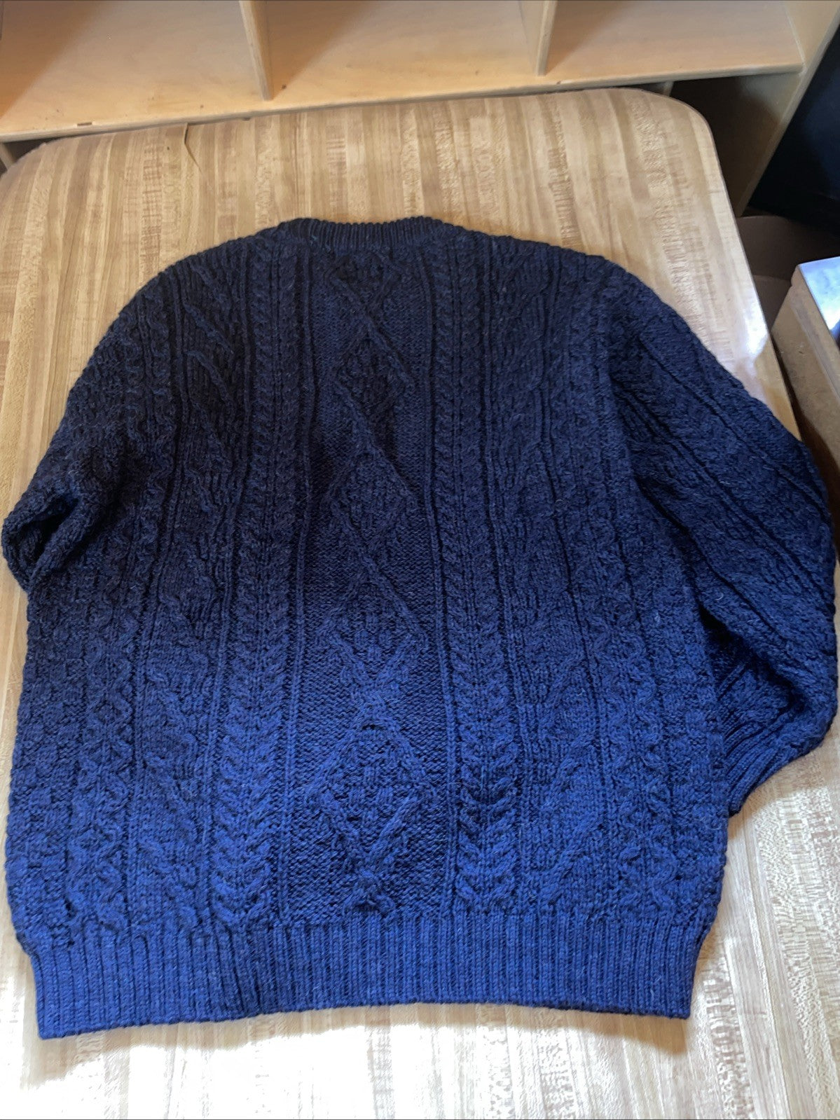 british wool naturally sweater Large