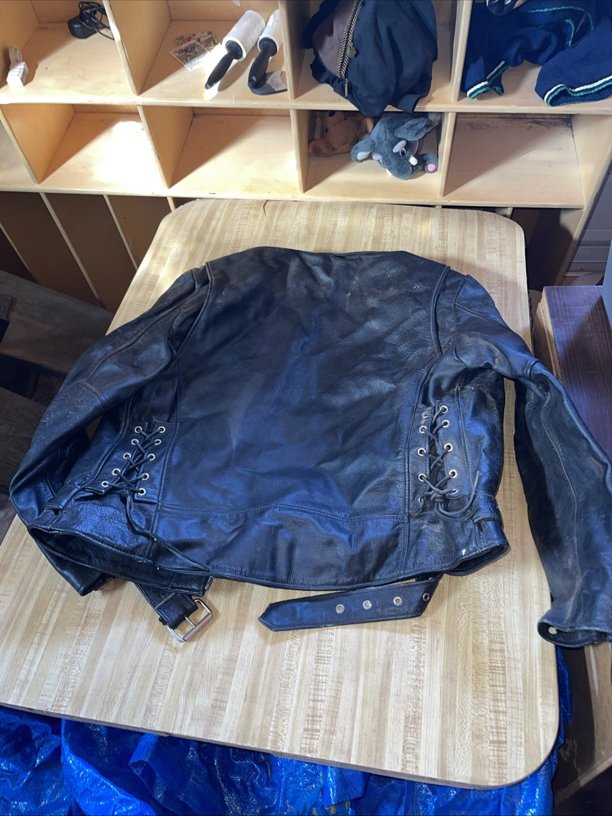Wilson’s Open Road Biker Jacket XL Vintage Leather