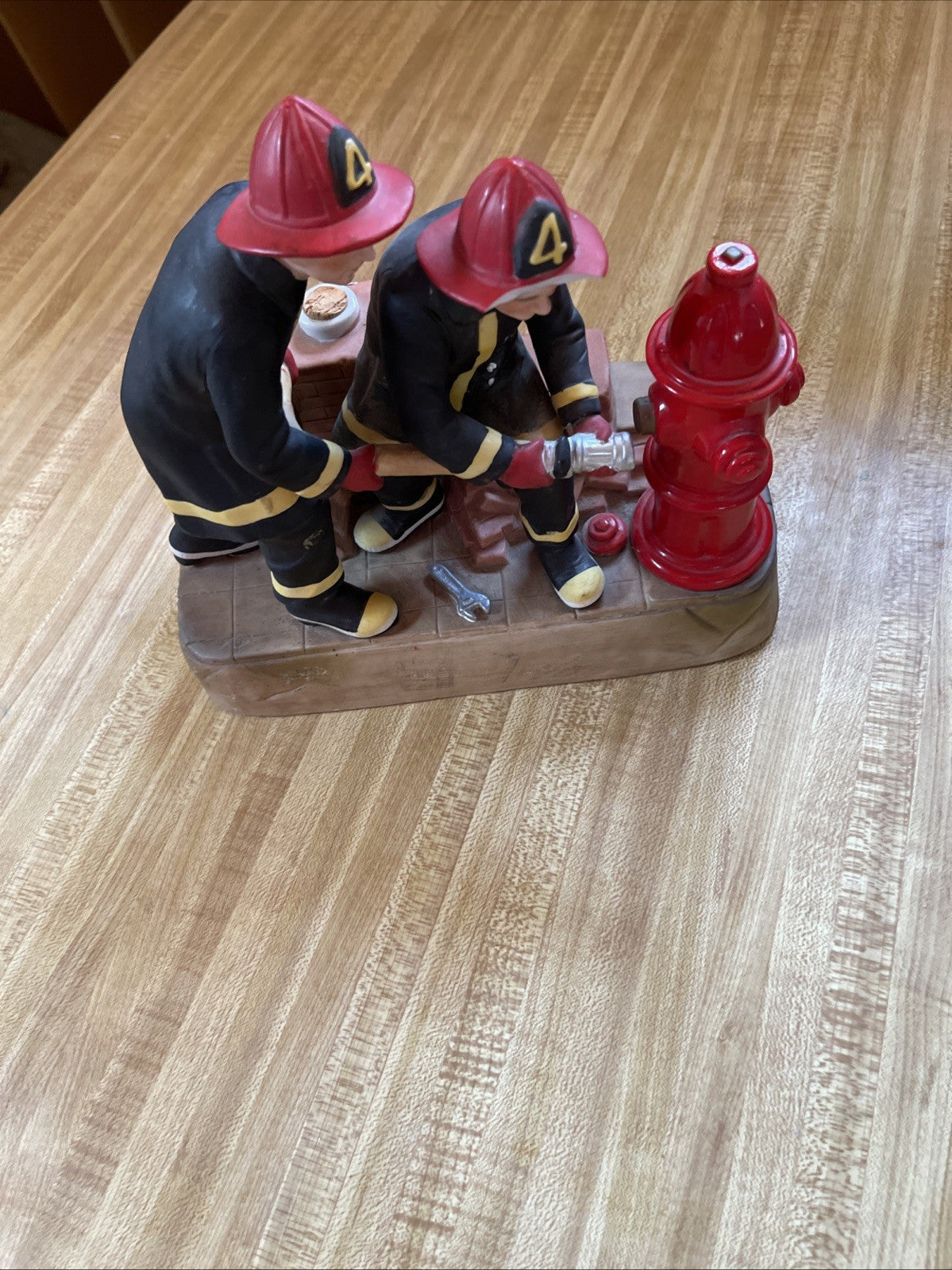 Vintage Firefighter Canadian Whiskey Decanter 1983