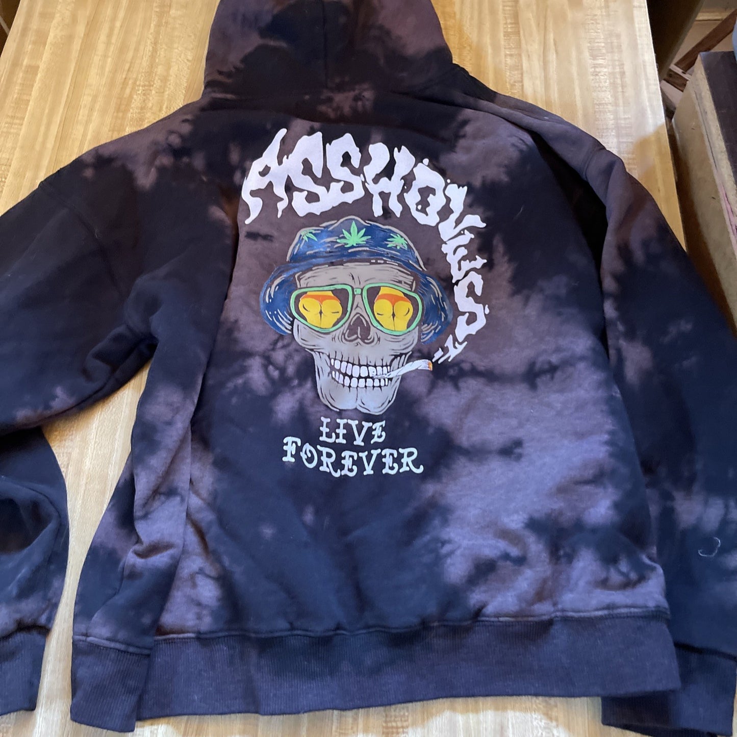 aholes live forever hoodie Large