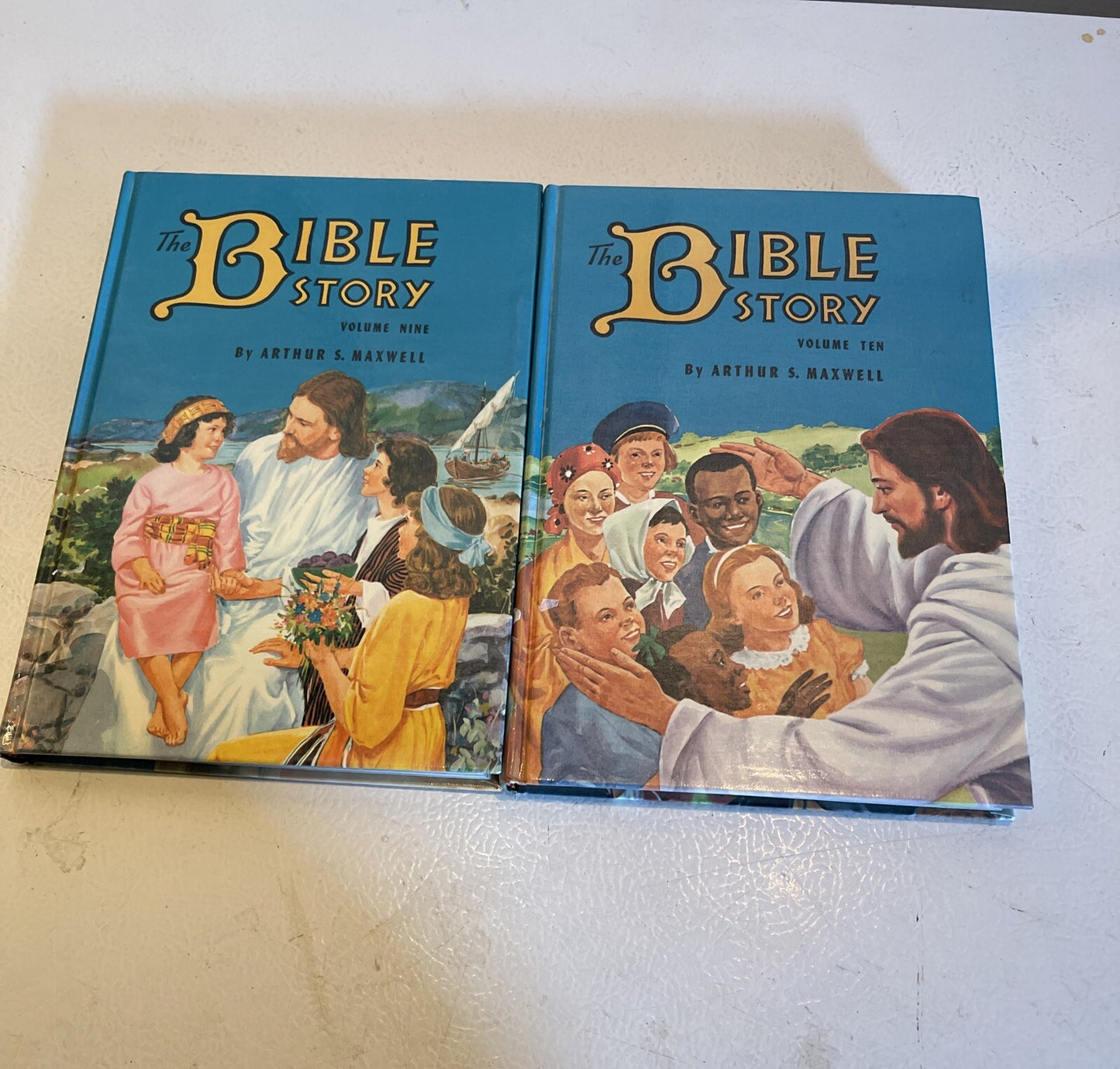 The Bible Story Hardcover Lot Antique