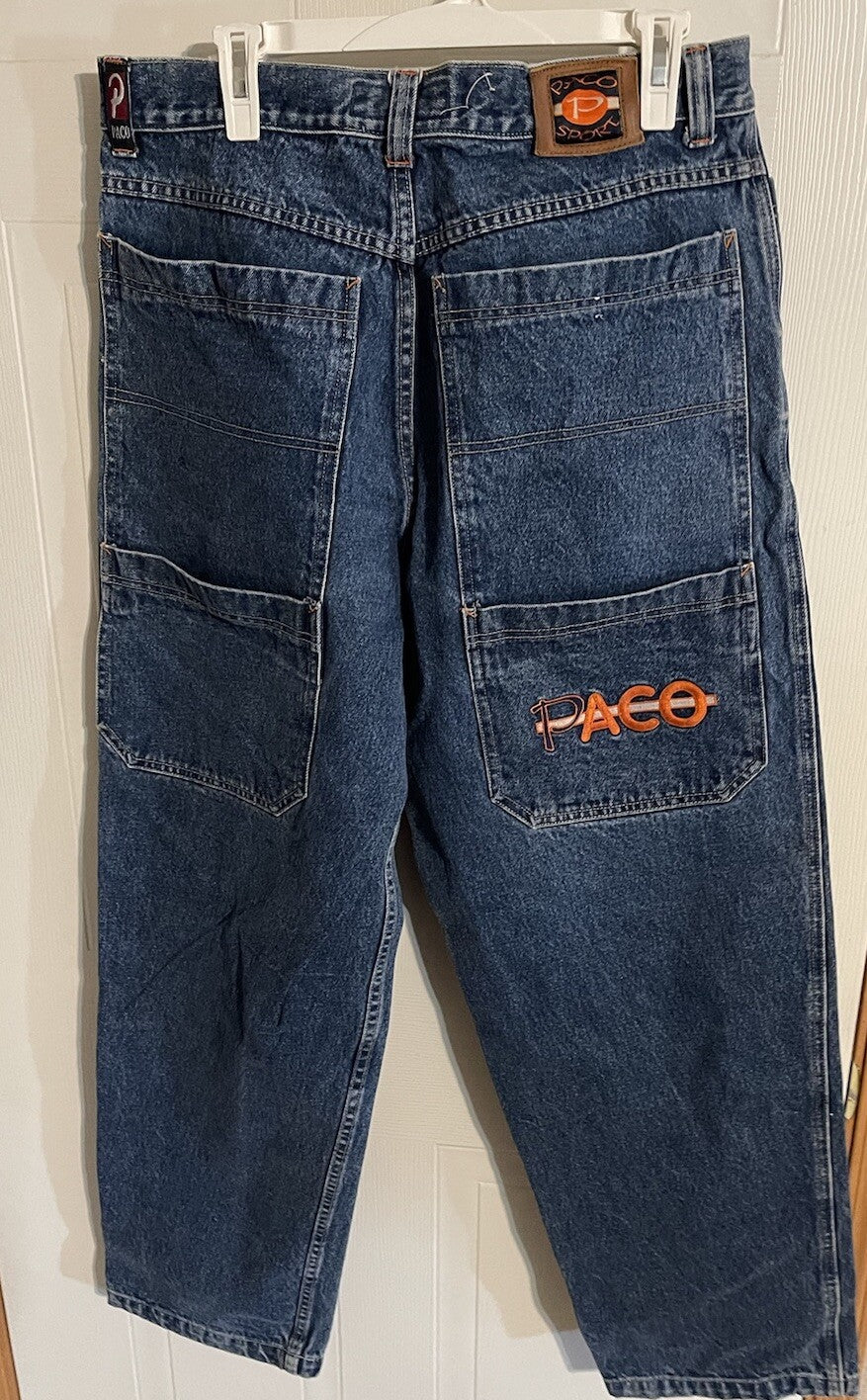 Paco Sport Jeans Skater Y2K Hiphop Streetwear Wide Leg 36x32
