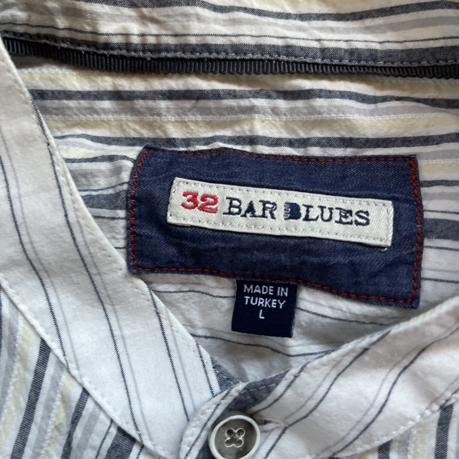 32 Bar Blues Button Up Large